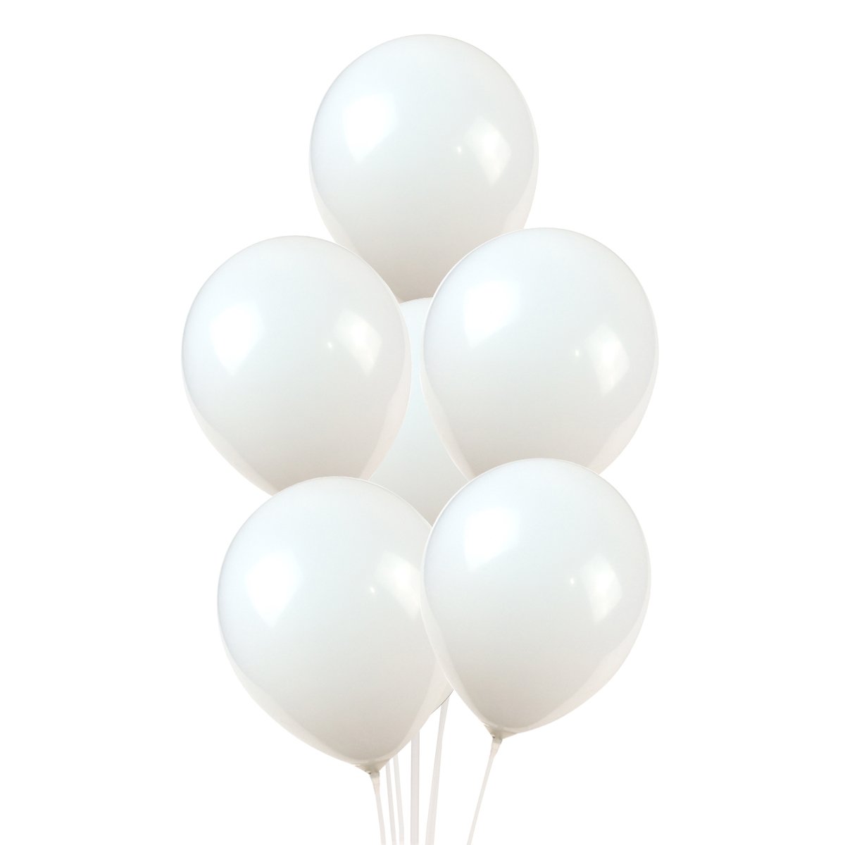 100 Pack White 12 Inch Latex Balloons for Wedding, Birthday Party, Baby Shower & Christmas Decorations - Perfect for Indoor/Outdoor Party Decor, Balloon Arches & Ceiling Displays