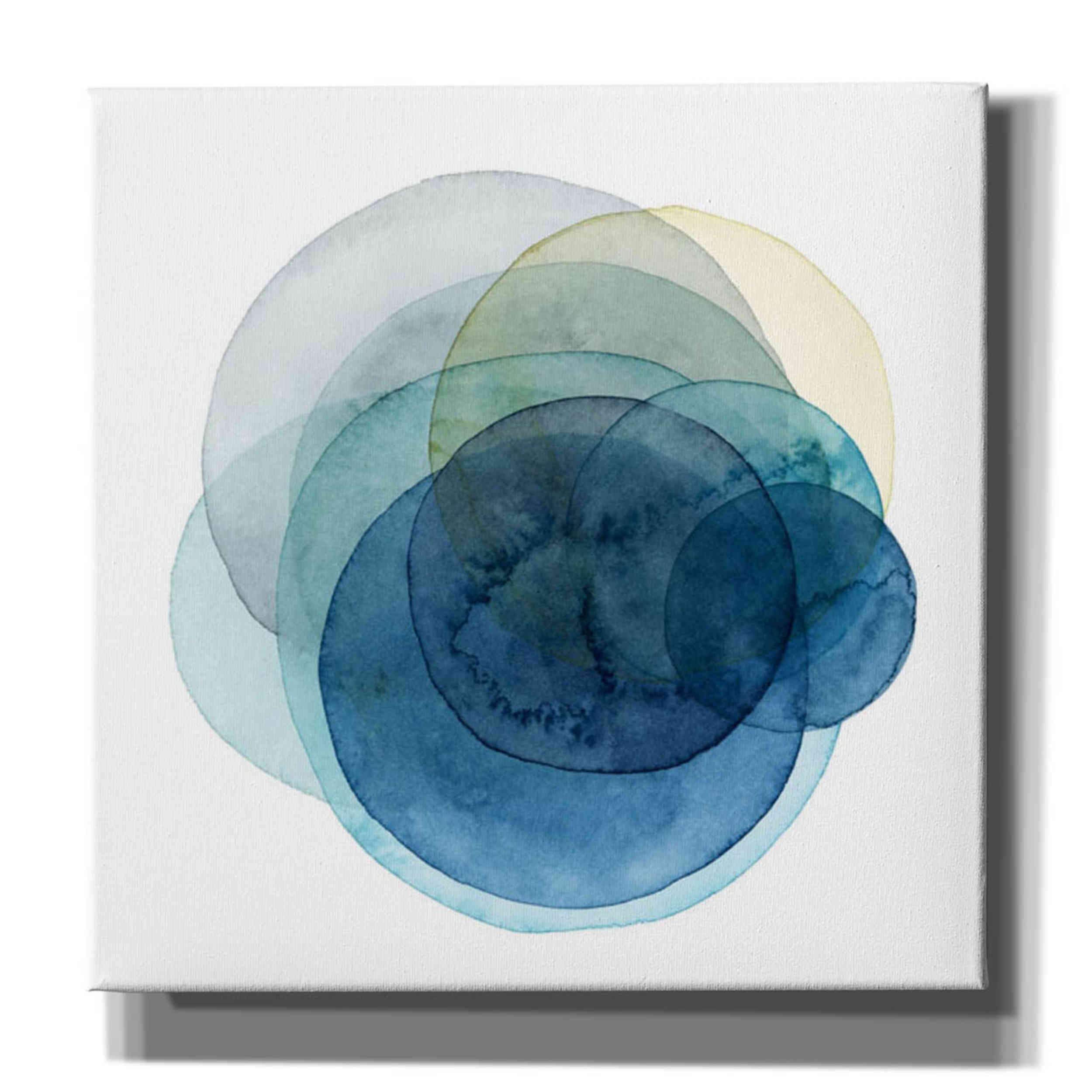 Grace Popp Evolving Planets I Canvas Wall Art - 37x37 Inch Modern Abstract Space Painting for Living Room, Bedroom & Office Decor