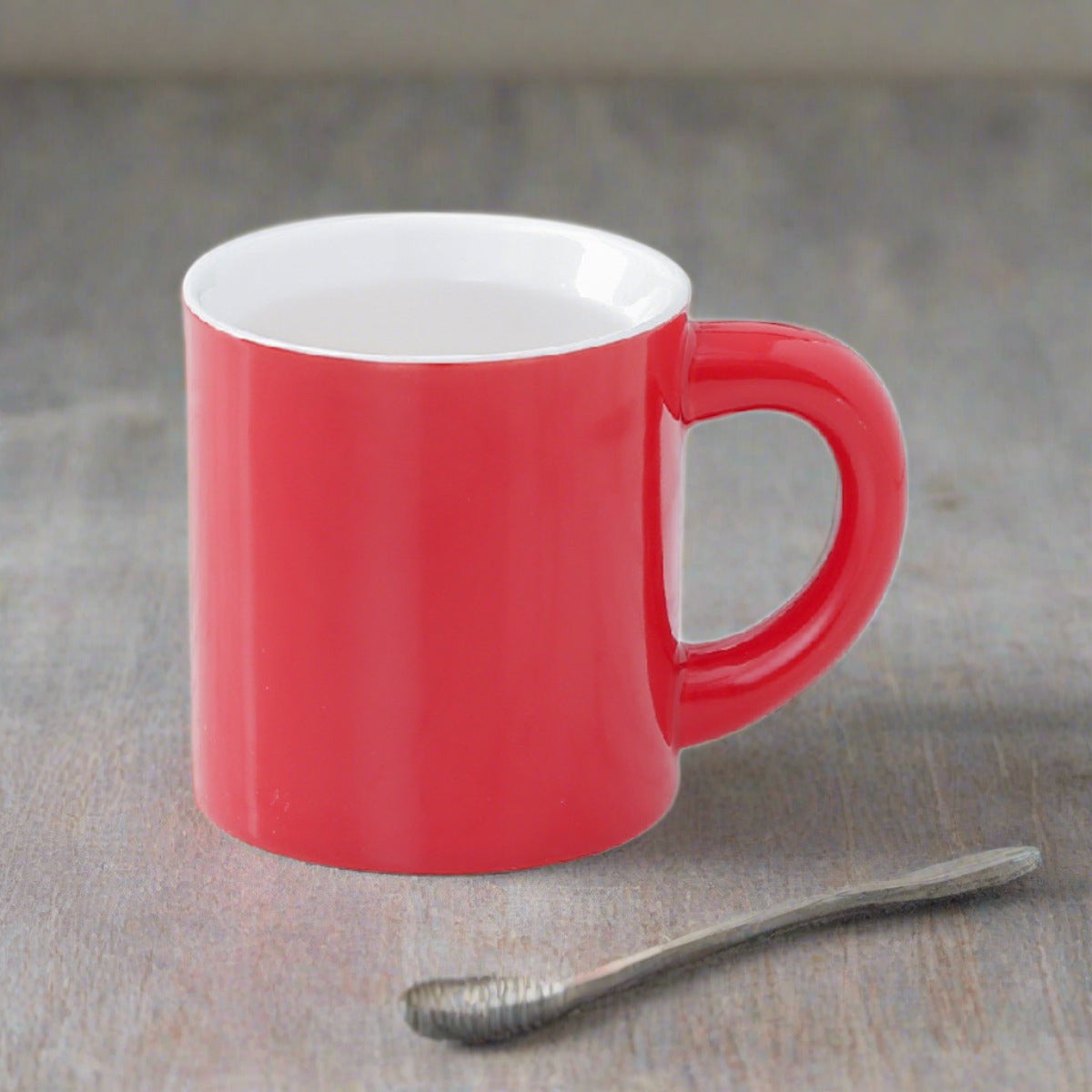 I.XXI Ceramic Coffee Mug 300ml (10oz) - Durable Red Tea Cup for Home, Office & Gifts - Perfect for Morning Coffee, Afternoon Tea or Hot Chocolate