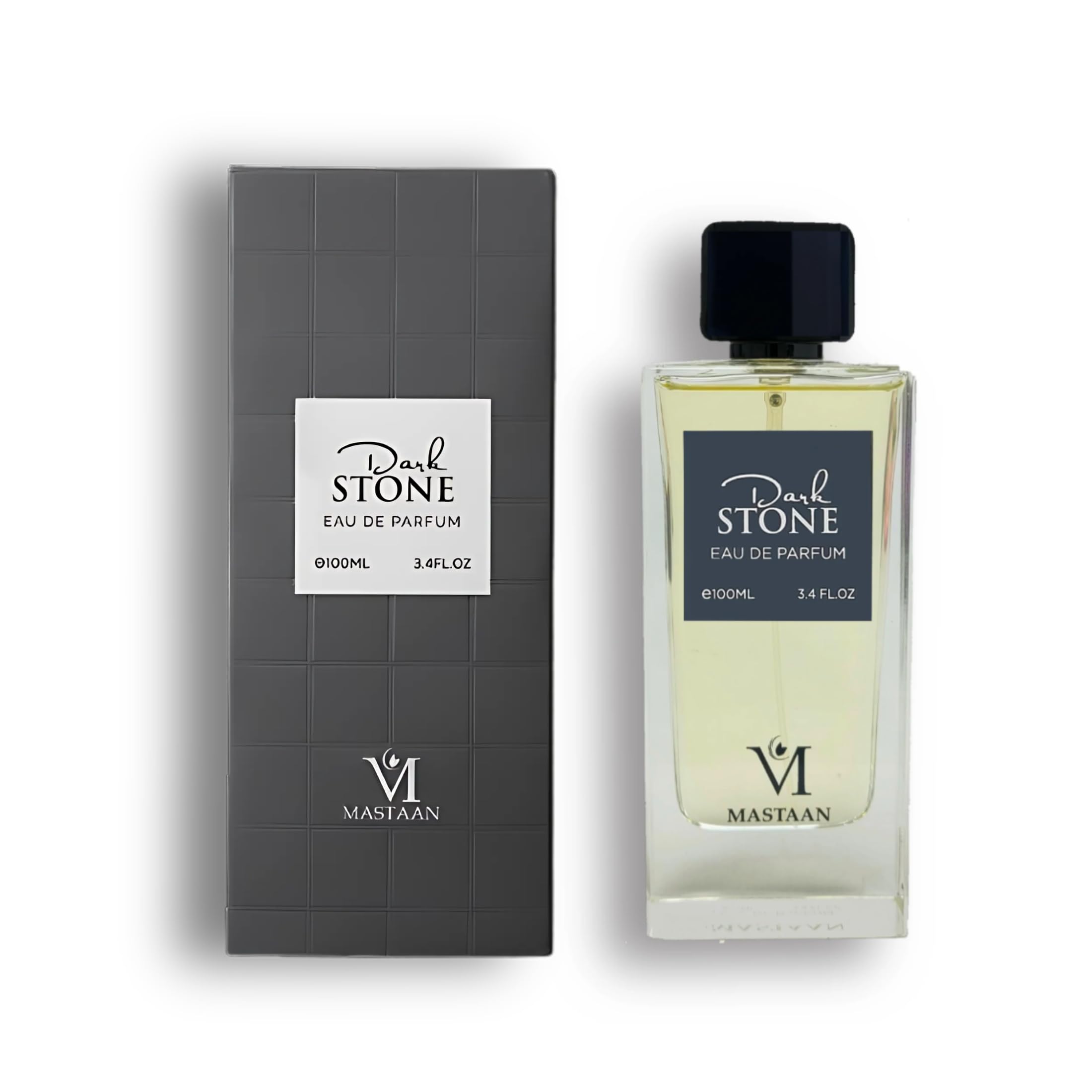 MASTAAN Dark Stone Cologne for Men - Long Lasting Fragrance - 3.4 oz (100ml) Eau de Toilette - Premium Men's Perfume for Date Night, Office & Special Occasions
