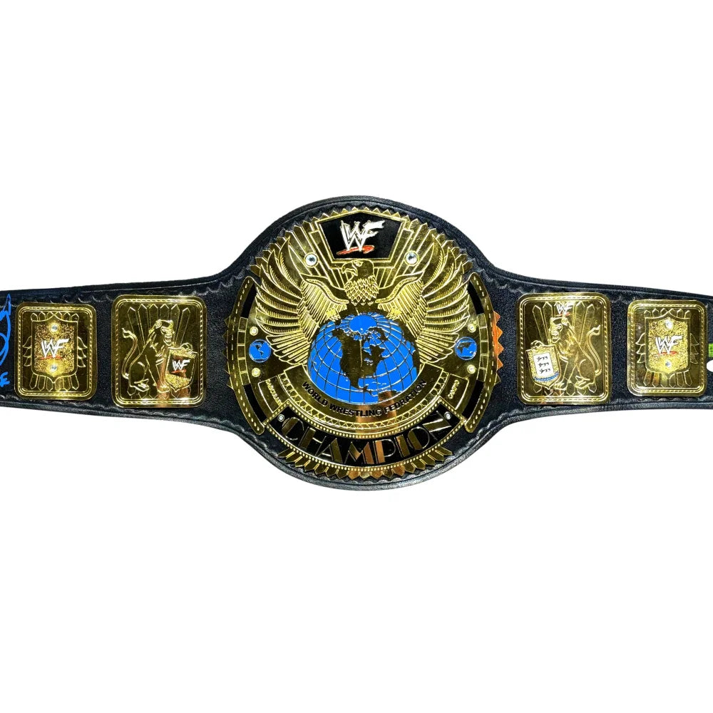Authentic Mick Foley Autographed WWE WWF Attitude Era Championship Belt - Signed with JSA COA & Personal Inscription - Perfect for Wrestling Memorabilia Collectors & Display