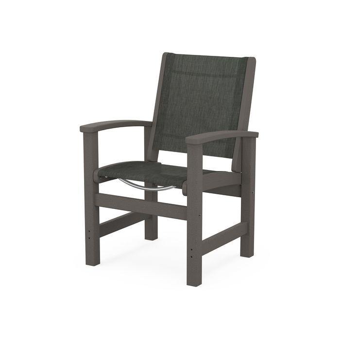 POLYWOOD Coastal Dining Chair - Weather-Resistant Outdoor Furniture, All-Weather Adirondack Chair for Patio, Deck, Garden & Poolside - Perfect for Backyard, Beach House & Waterfront Dining