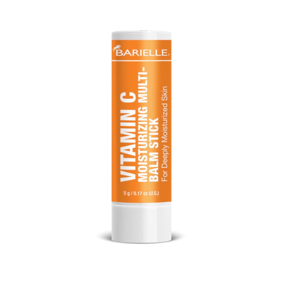 Barielle Vitamin C Moisturizing Balm Stick for Dry Skin - Hydrating Facial Treatment Stick with Antioxidants (4-Pack) | Daily Skincare Routine & Travel Essential