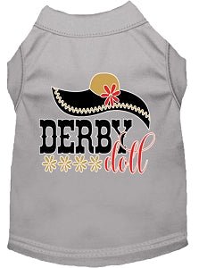 Derby Doll Screen Print Dog Shirt - Colorful Pet Apparel for Small & Medium Dogs - Perfect for Dog Shows, Pet Parties & Daily Walks
