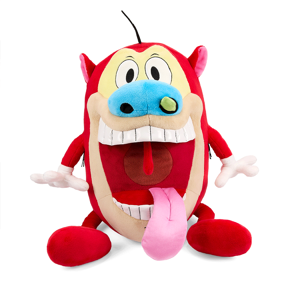 Ren & Stimpy HugMe Shake Action Plush Toy - Cute Collectible Stuffed Animal for Fans, Gifts & Home Decor | Perfect for Bedroom, Office & Pop Culture Collections