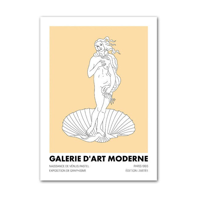Pastel Minimalist Art Canvas Posters - Modern Aesthetic Wall Decor for Living Room, Bedroom & Office - Perfect for Home & Office Decor