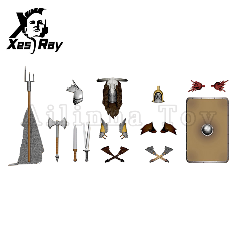 XesRay Fight For Glory 1/12 Scale 7-Inch Action Figure - Combatants Wave 3 Accessory Pack A - Collectible Toy for Display, Photography & Role-Playing Games