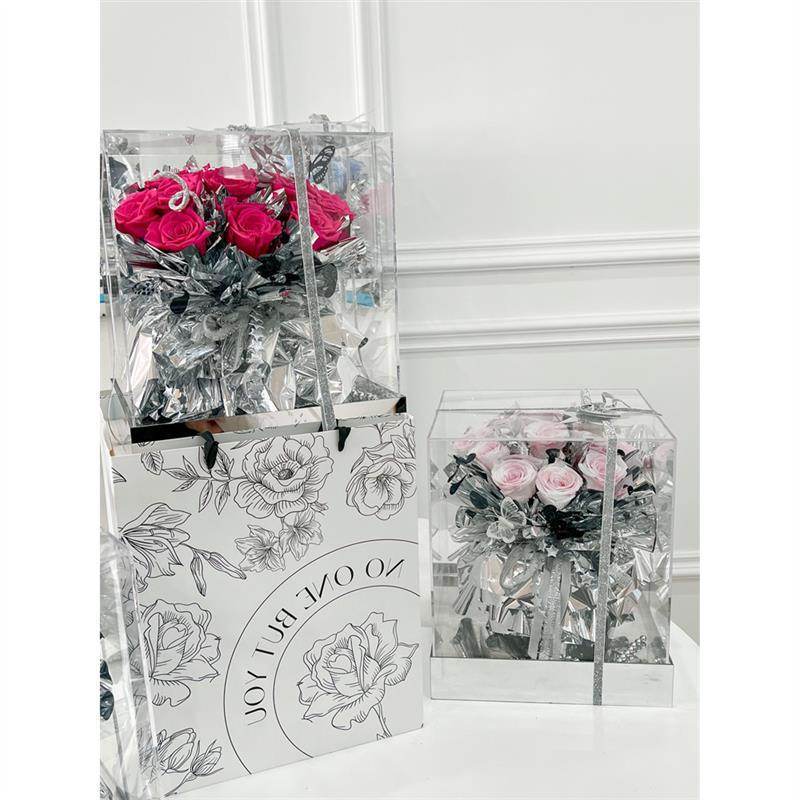 Luxury Preserved Rose Gift Set - Eternal Fresh Real Roses for Anniversary, Valentine's Day & Romantic Occasions - Perfect Wedding Proposal, Birthday Present & Home Decor