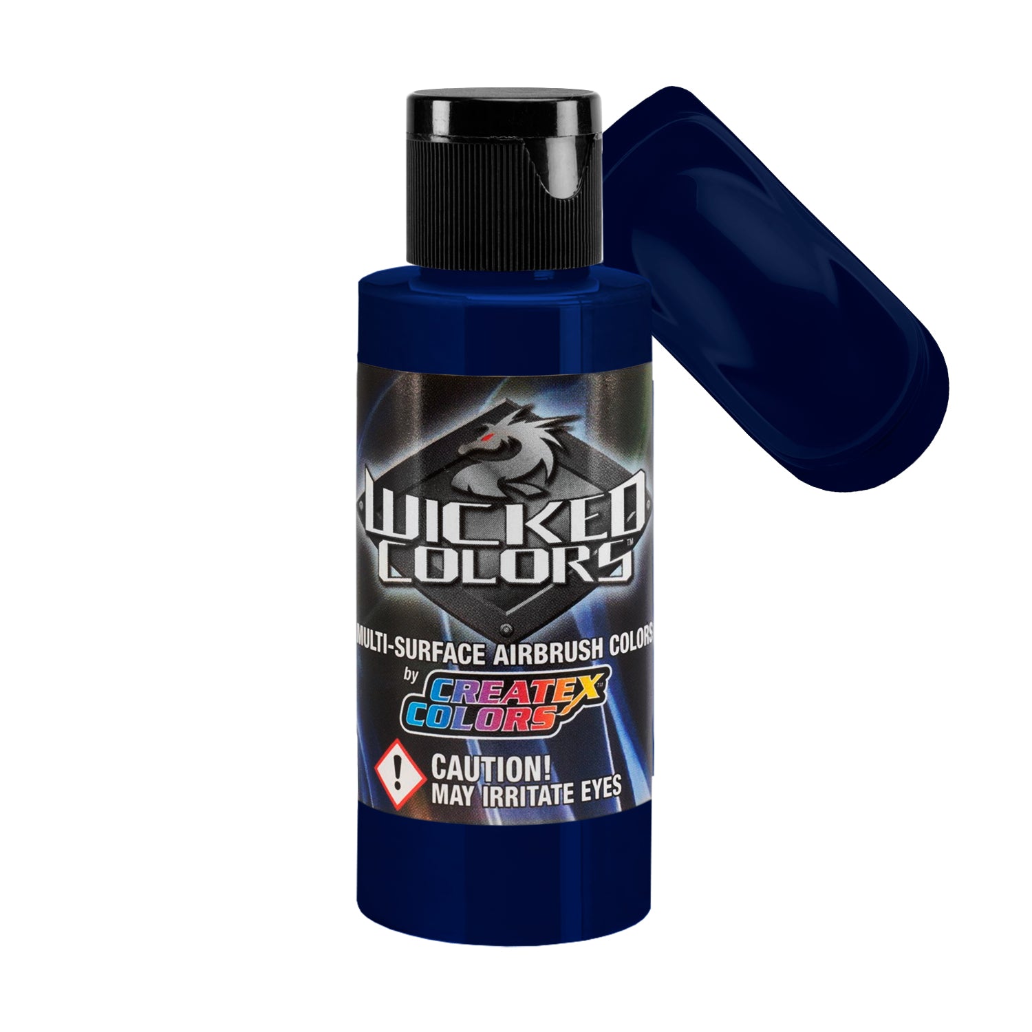 Premium Cobalt Blue Airbrush Paint - Wicked Detail Semi-Opaque Matte Finish (2 oz) for Model Kits, Automotive Art & DIY Projects
