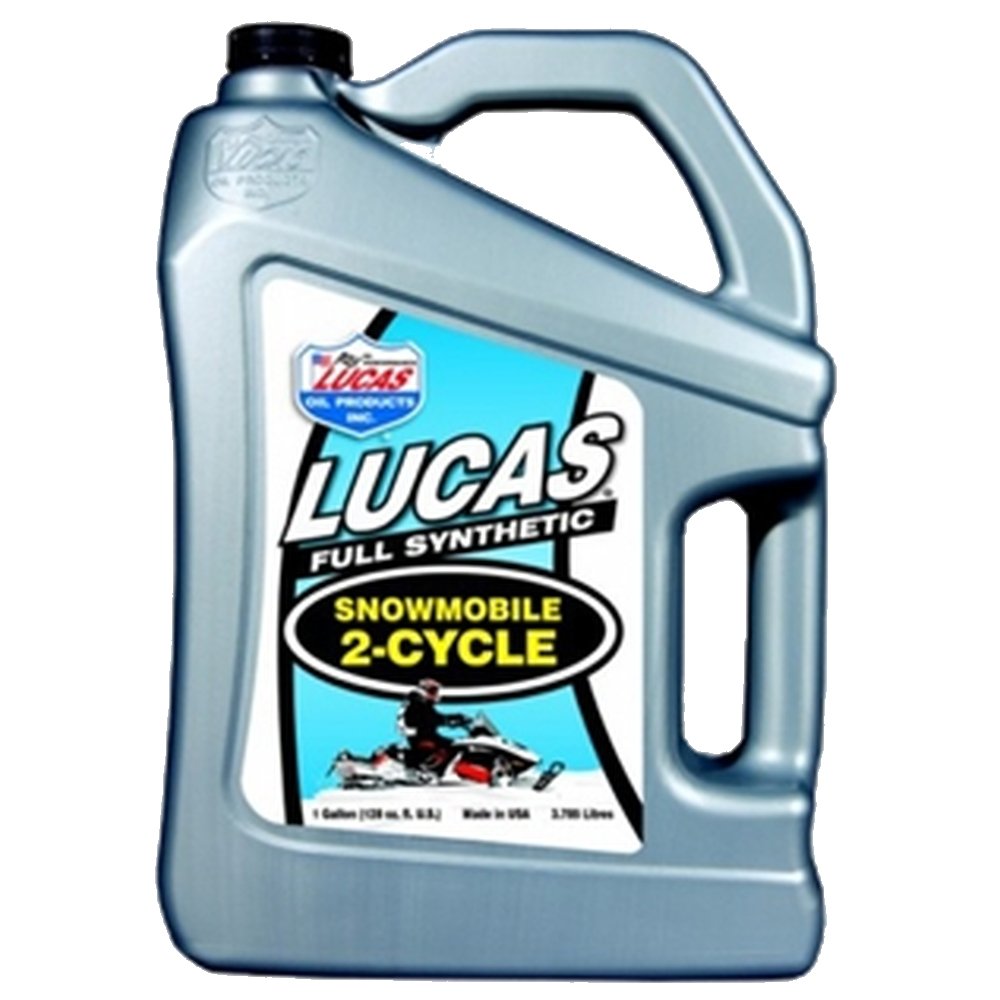 Lucas Oil 10847-4PK Premium Snowmobile Oil - 1 Gallon (Pack of 4) | High-Performance 2-Stroke Engine Lubricant for Winter Riding & Trail Adventures