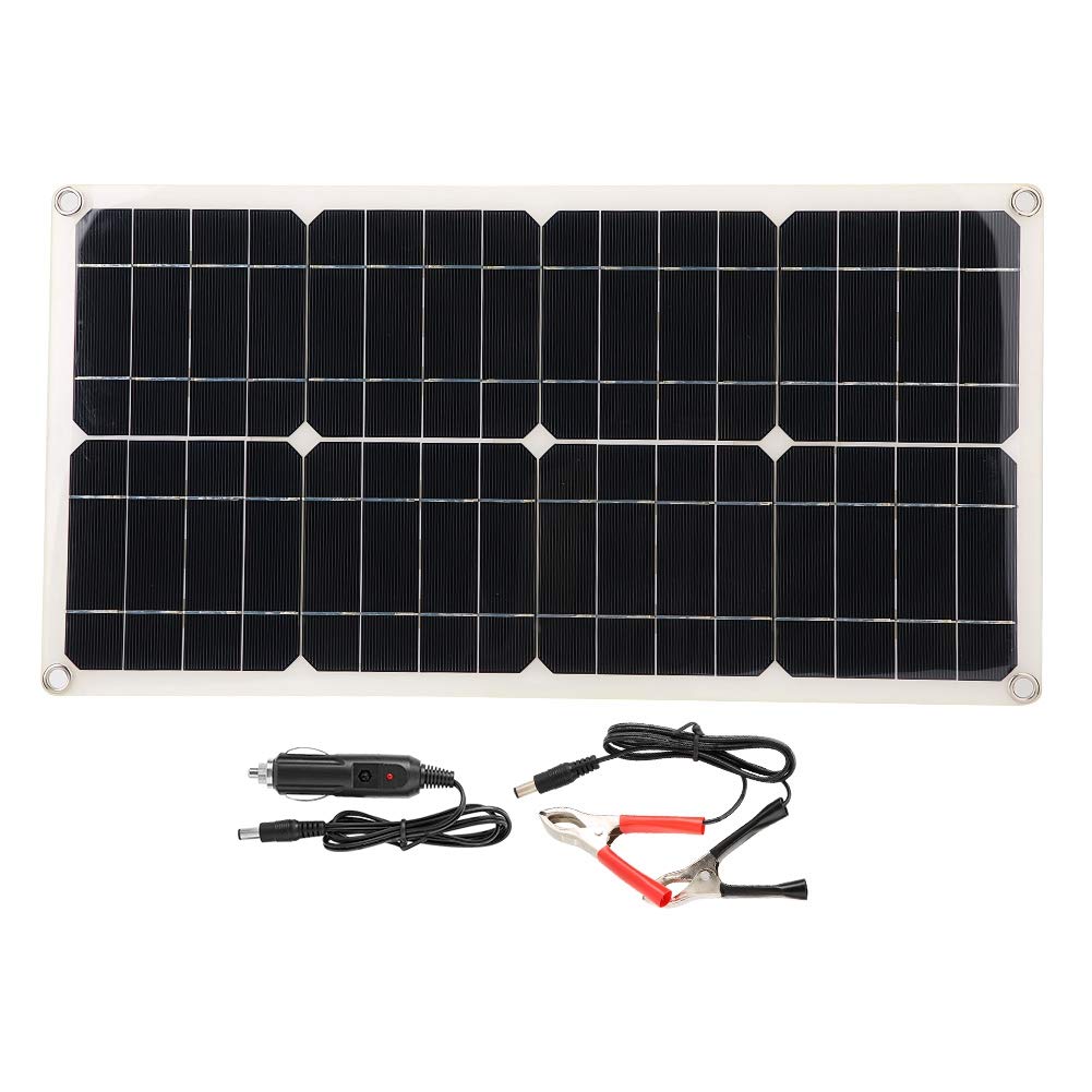 40W Flexible Solar Panel with Dual USB for Car Battery Charging - Outdoor & Camping Use