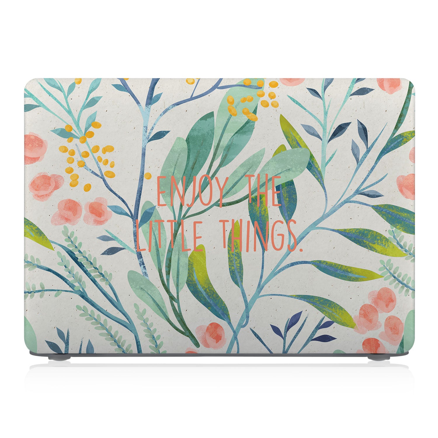 MacBook Case with Positive Quote 'Enjoy The Little Things' - Durable Protective Cover for MacBook Air/Pro - Perfect for Work, Travel & Everyday Use