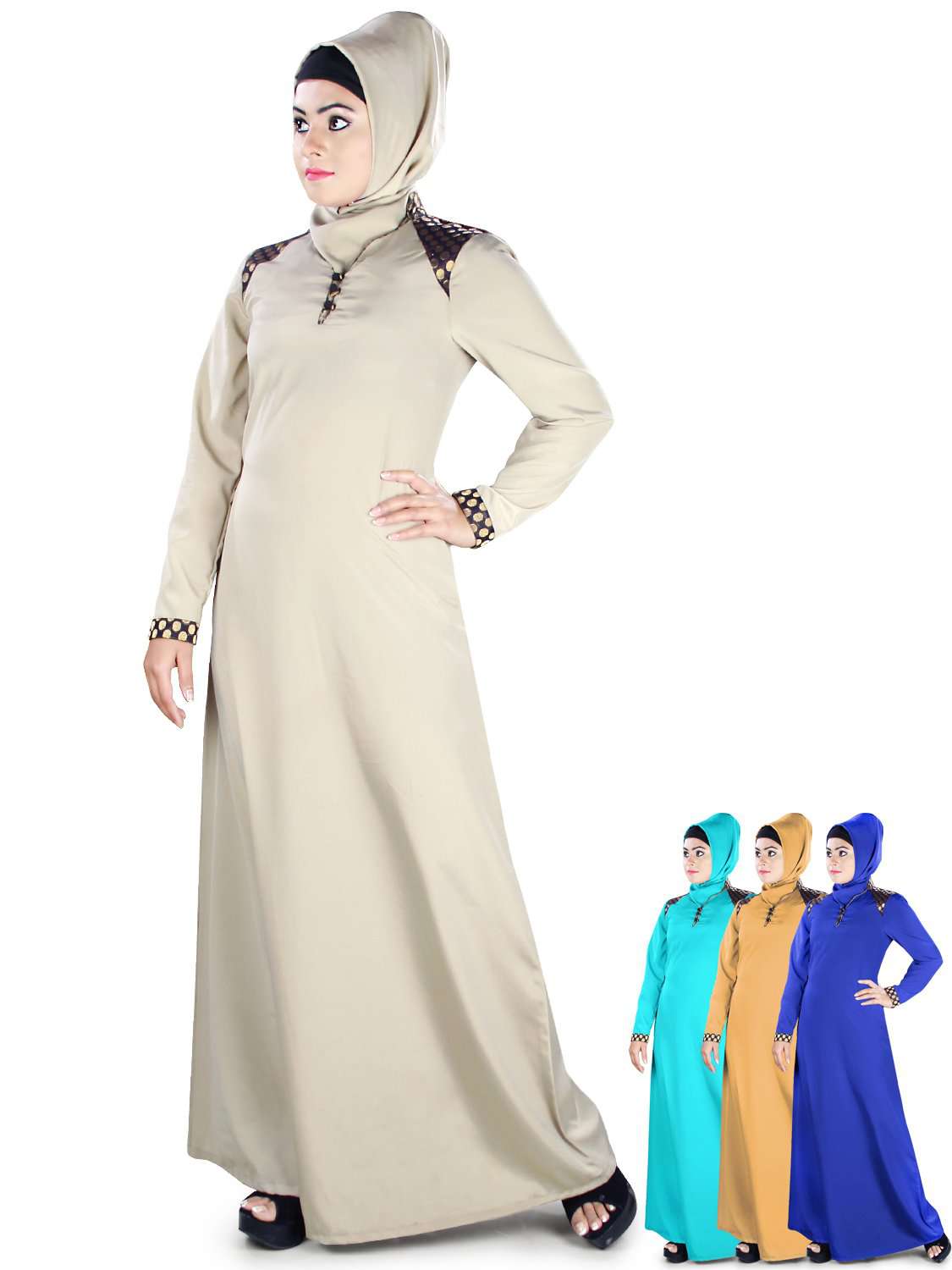 Elegant Kehkashan Abaya Dress for Women - Modest Islamic Prayer Gown - Perfect for Eid, Ramadan & Special Occasions