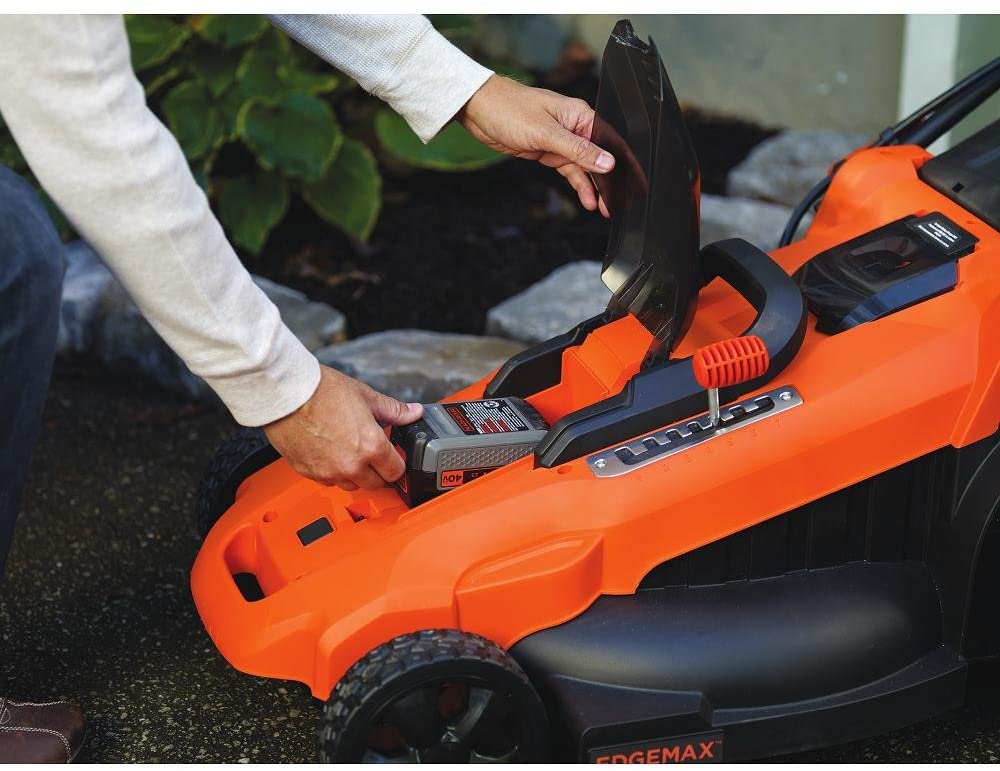 BLACK + DECKER 40V Max Lithium Cordless Lawn Mower (CM2043) - Refurbished with Full Warranty | Lightweight Battery-Powered Lawn Care for Small to Medium Yards