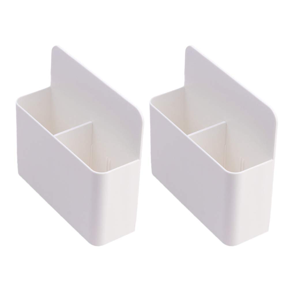 NUOBESTY Magnetic Dry Erase Marker Holder - 2 Pack Whiteboard Organizer with Eraser Storage for Office, Classroom & Home - Fridge, Metal Cabinets & Whiteboards Accessories