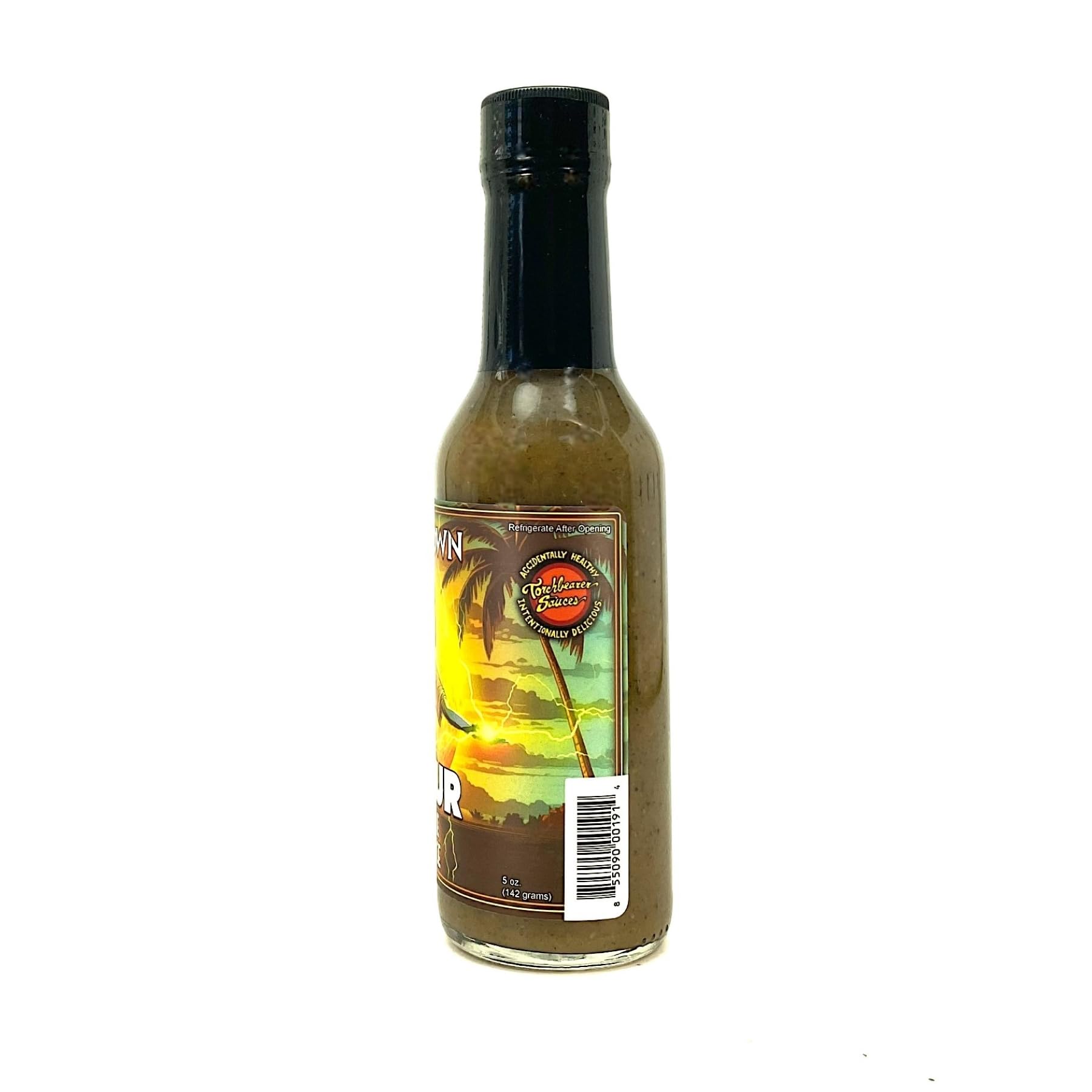 Torchbearer Sauces Pineapple Jerk Sauce - Medium Spicy All Natural Hot Sauce (5 Fl Oz, Heat Level 3) | Vegan, Extract-Free, Made in USA | Perfect for Grilling, BBQ & Caribbean Cuisine