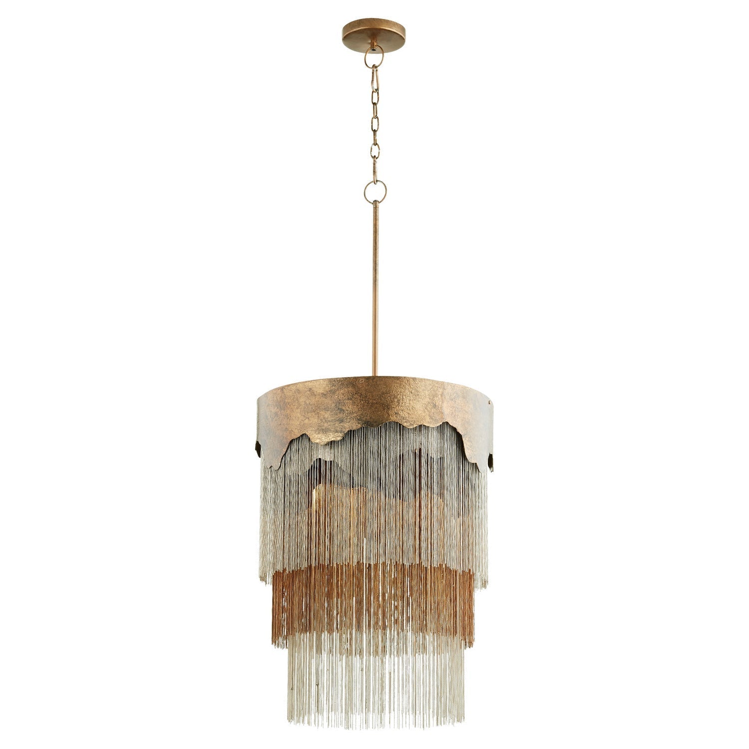 Cyan Design 11329 New World Pendant Light Fixture - Silver and Bronze Finish - Modern Ceiling Lighting for Dining Room, Bedroom, or Living Room Decor