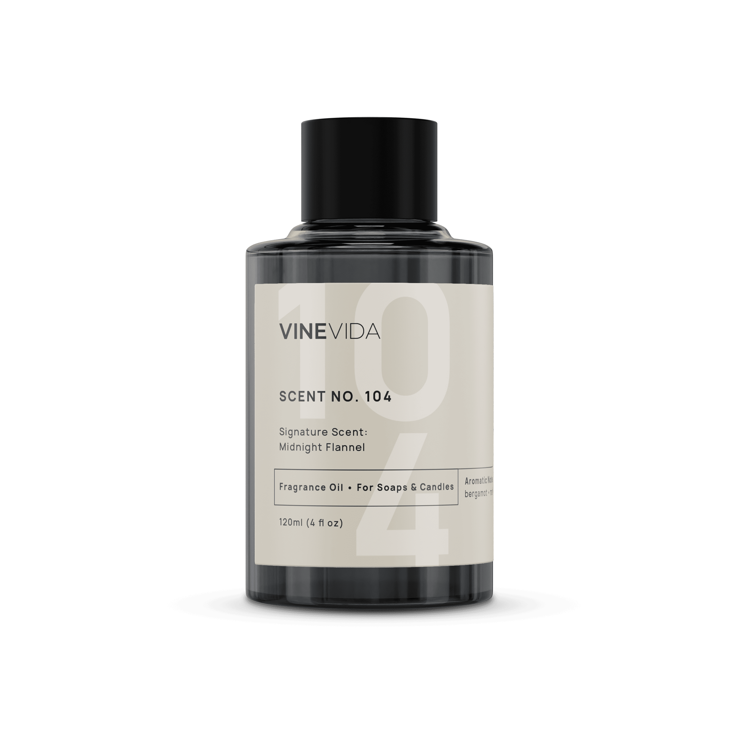 Premium No. 104 Midnight Flannel Fragrance Oil for Handmade Soaps, Candles & Diffusers - Warm Spicy Aroma for Cozy Evenings & Relaxation