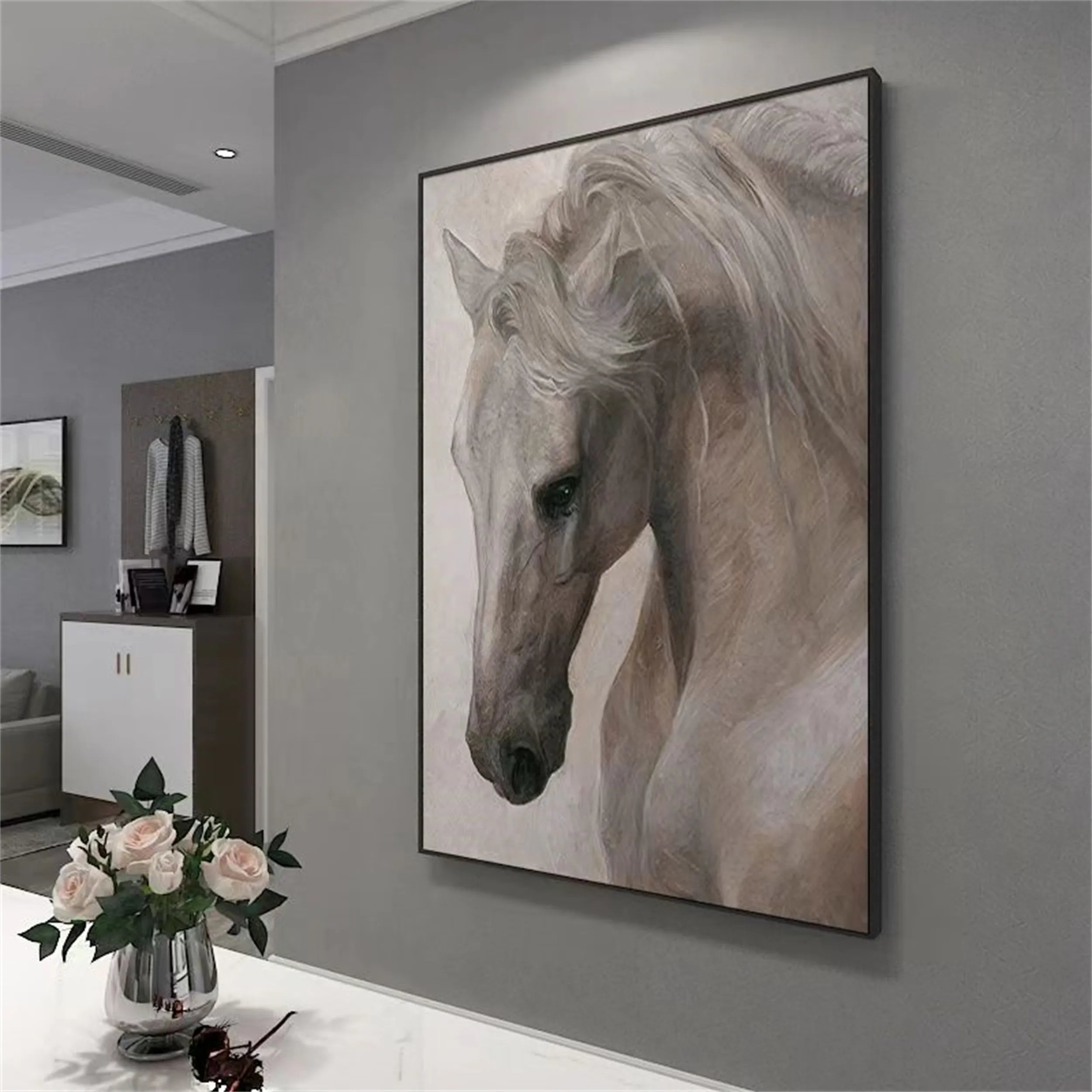 Animal Art Painting #AP022 - Handmade Canvas Wall Decor for Living Room, Bedroom & Office