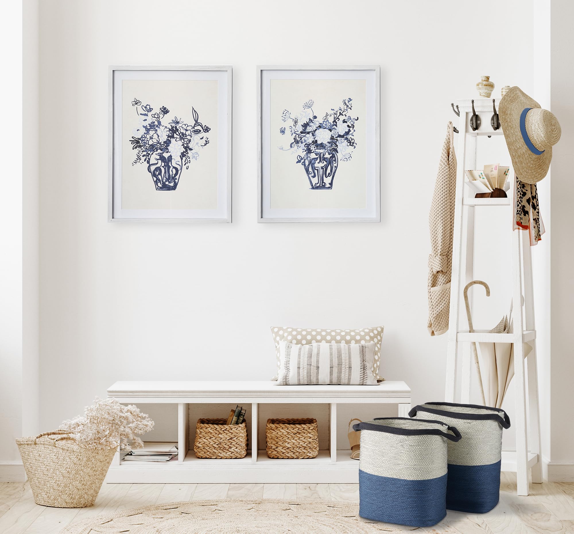 Ayden Baskets with Handles Set of 2 - Napa Home Storage & Decor