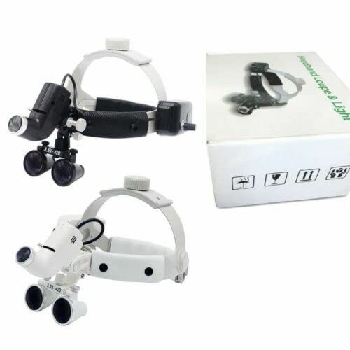3.5X Magnifying Glasses with LED Headlight - Hands-Free Binocular Loupes for Jewelry Making, Watch Repair & Dental Work