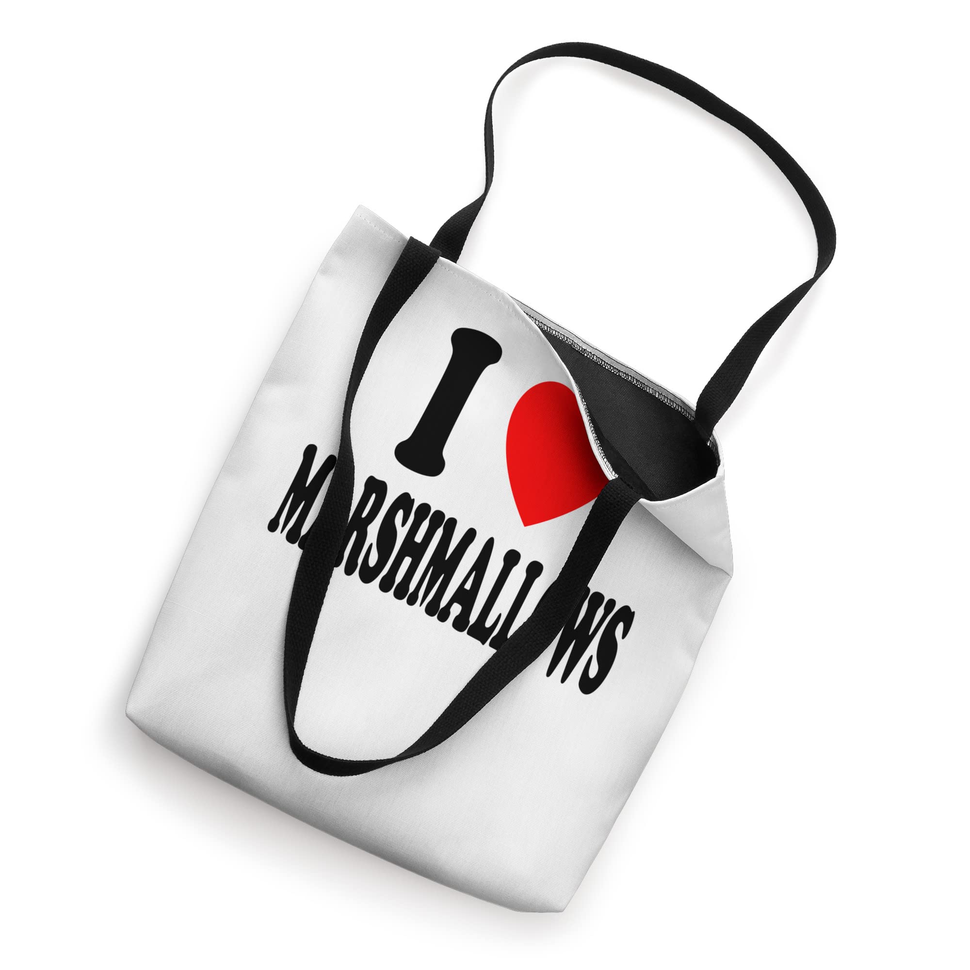 I Heart Marshmallows Tote Bag - Durable Camping & Bonfire Accessory for Outdoor Adventures, Picnics, and Beach Trips