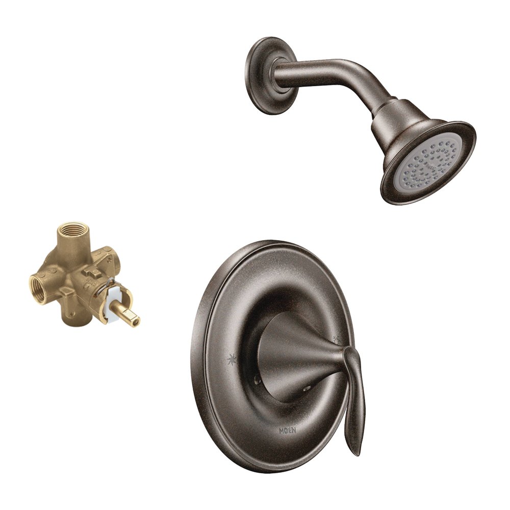 Moen KSEV-P-T2132ORB Eva Showerhead in Oil Rubbed Bronze - High Pressure Rainfall Shower Head for Spa-Like Bathroom Experience