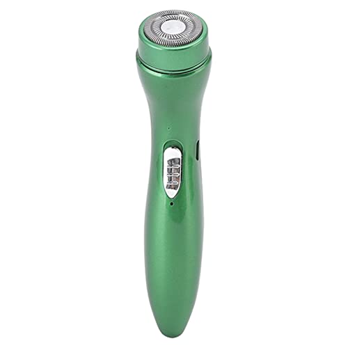 Professional Electric Shaver for Men - Ultra Thin 0.08mm Double Net, 2W Low Noise, 3.7V Rechargeable (Green) - Perfect for Office, Travel & Daily Grooming