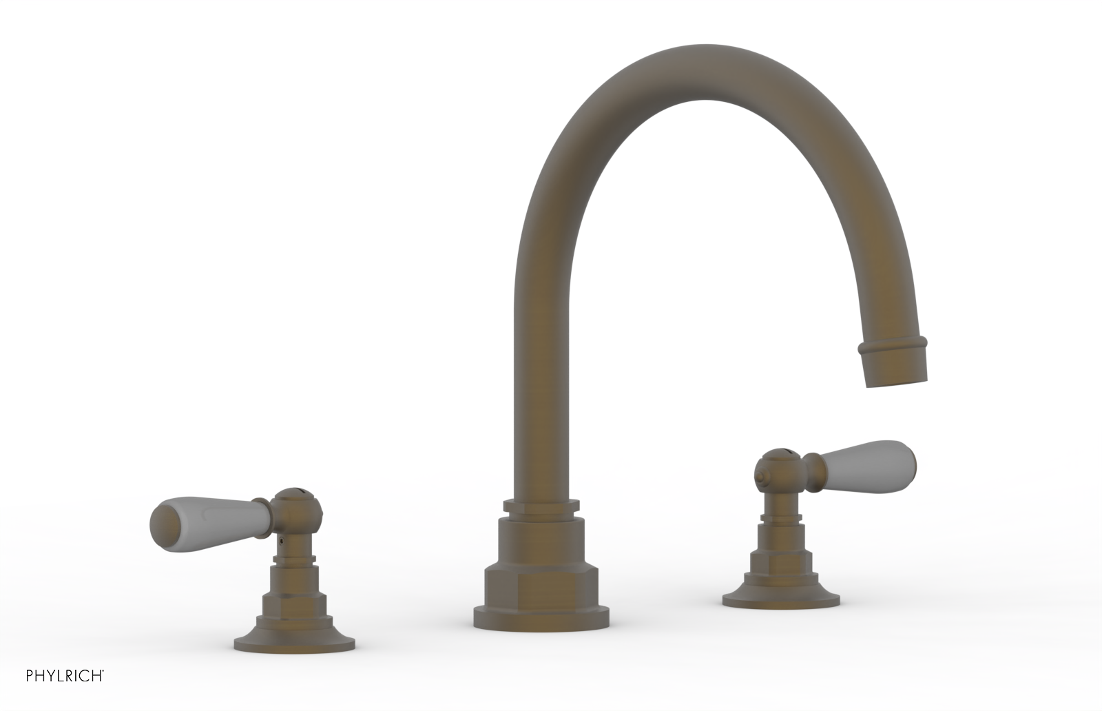 Jamestown Deck Tub Set with Lever Handles & Gray Accents - 165