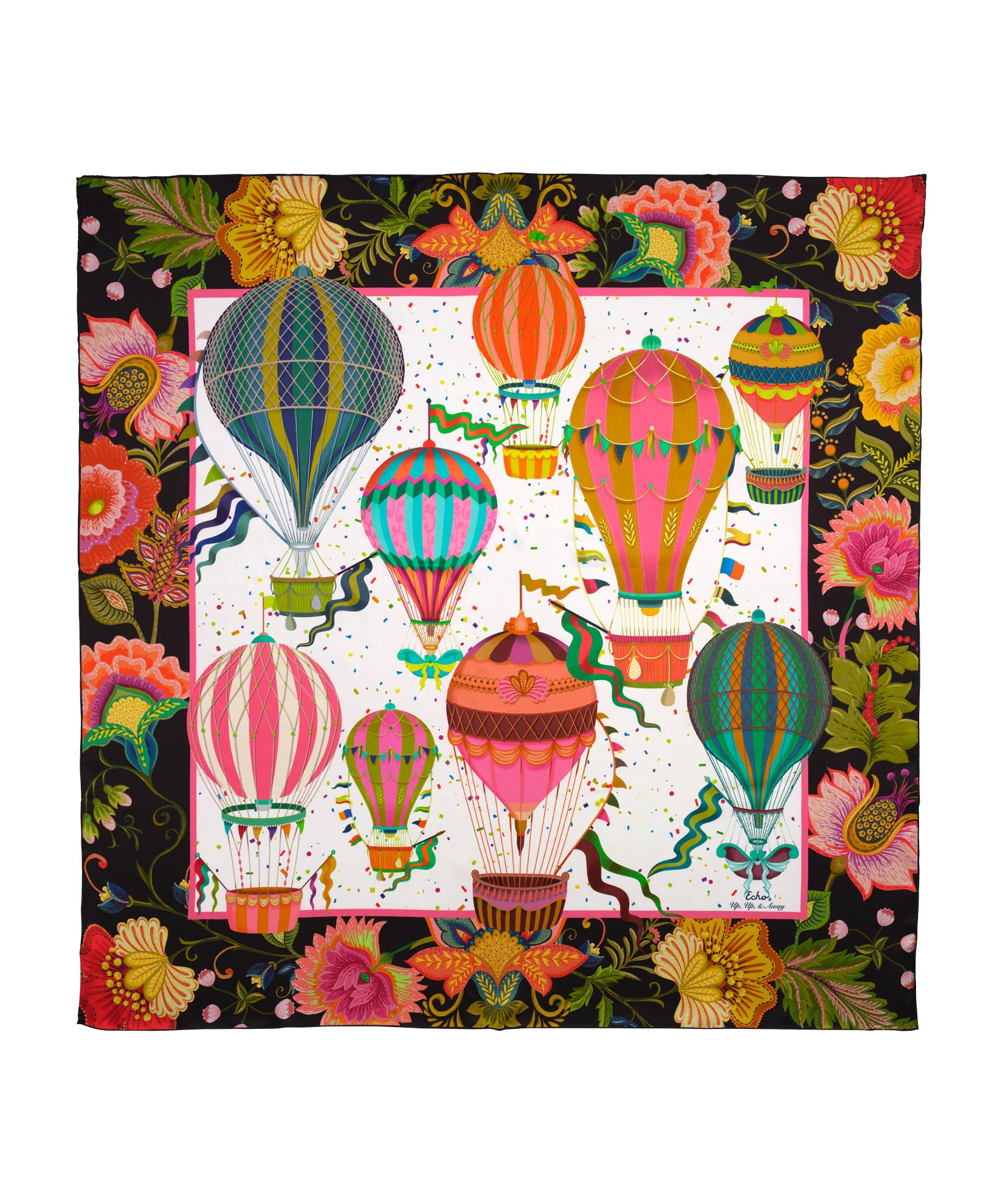 Up Up And Away 35 Silk Square Scarf - Premium Fashion Accessory for Women, Elegant Gift for Her | Perfect for Office, Parties & Travel