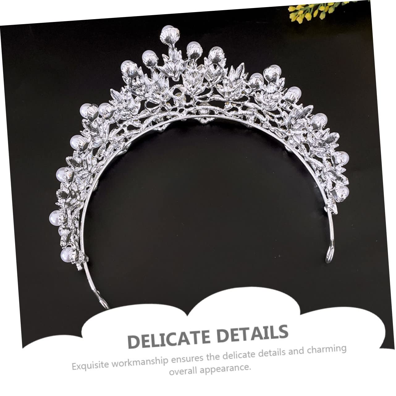 Elegant Silver Pearl Wedding Headband for Bride & Guest - FOMIYES Decorative Headdress Crown for Weddings, Birthday Parties & Special Occasions