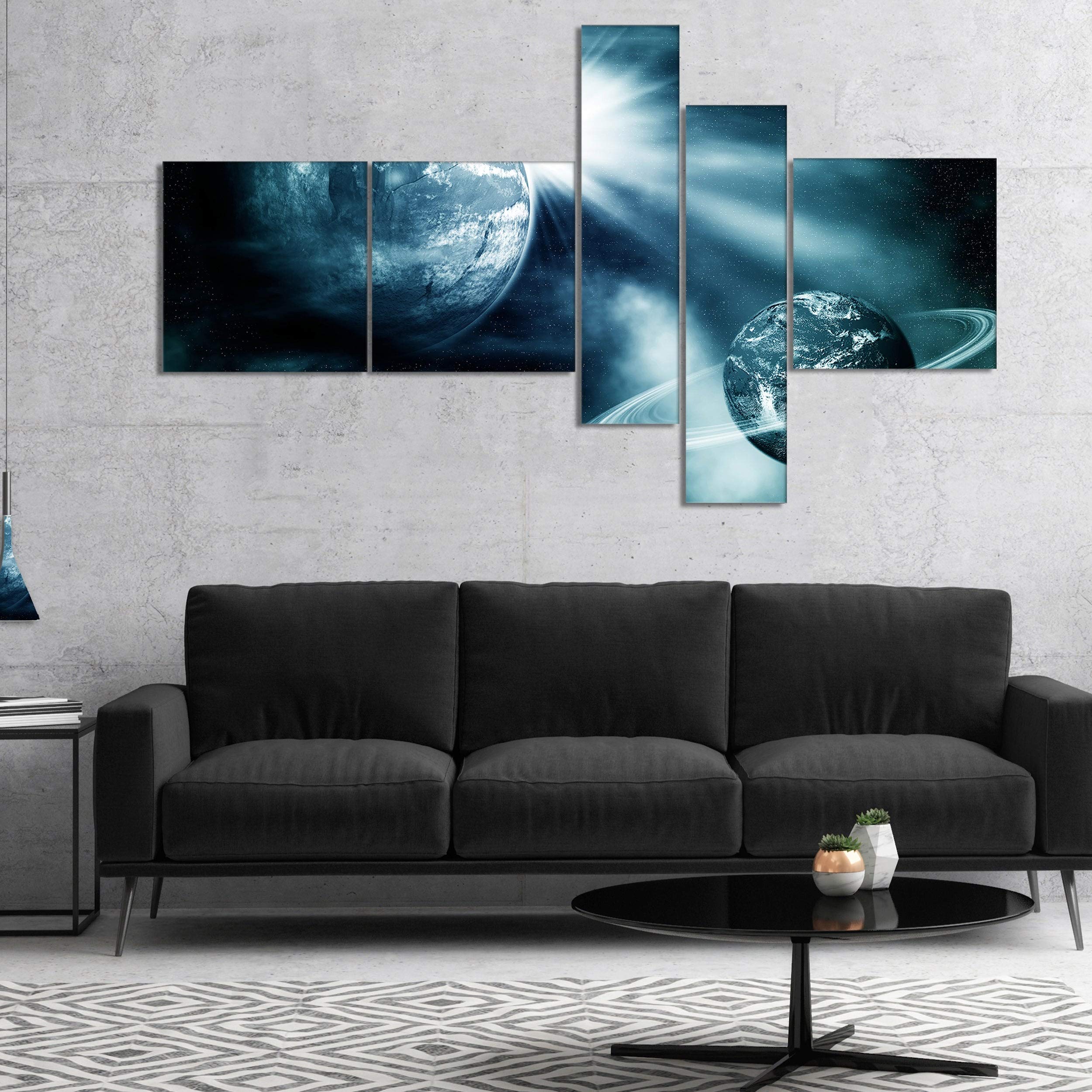 Space View with Two Planets