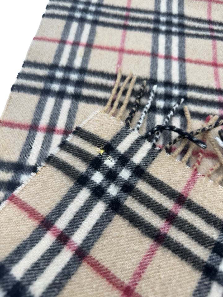 Authentic Burberry Nova Check Cashmere Scarf - Luxury Soft Wool Winter Wrap for Women & Men - Perfect for Cold Weather, Office & Holiday Gifting