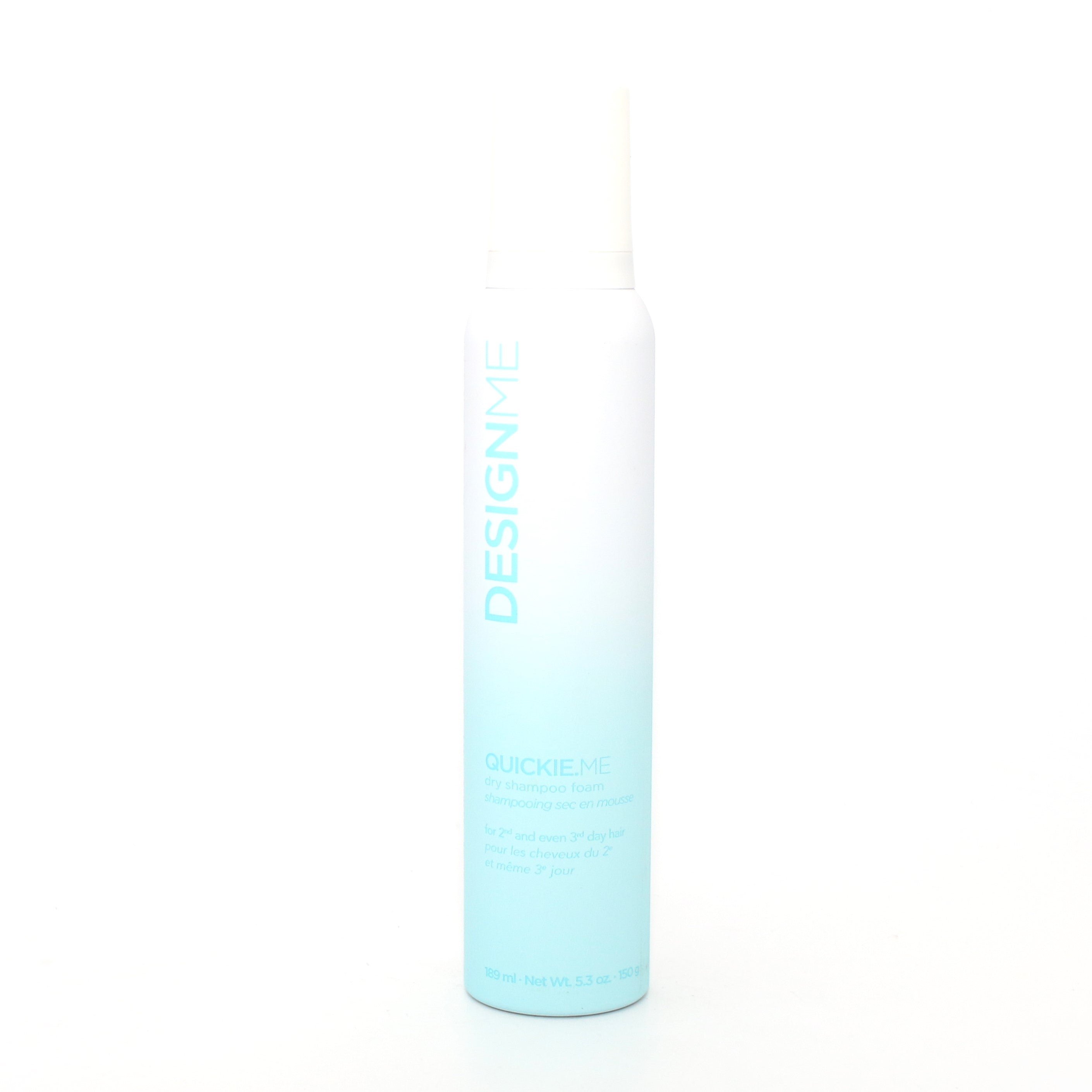 Design Me Quickie.Me Dry Shampoo Foam 5.3 oz - Volumizing & Refreshing Hair Care for On-The-Go Styling, Travel & Busy Mornings