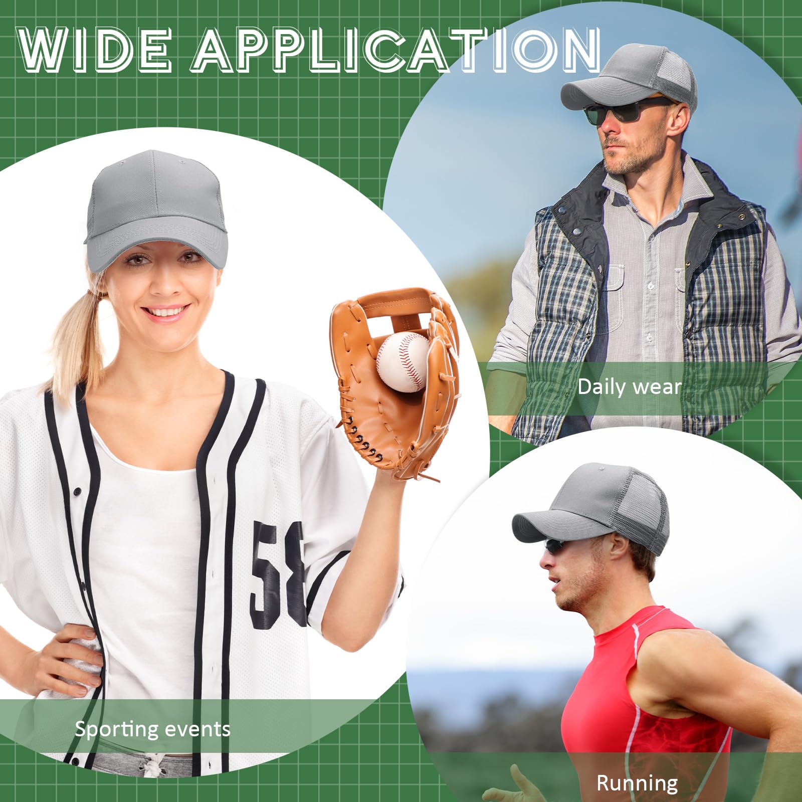Retisee 32 Pack Bulk Blank Trucker Baseball Caps - Adjustable Back Strap Sublimation Hats for Men & Women - Perfect for Sports, Events, and Custom Printing Business