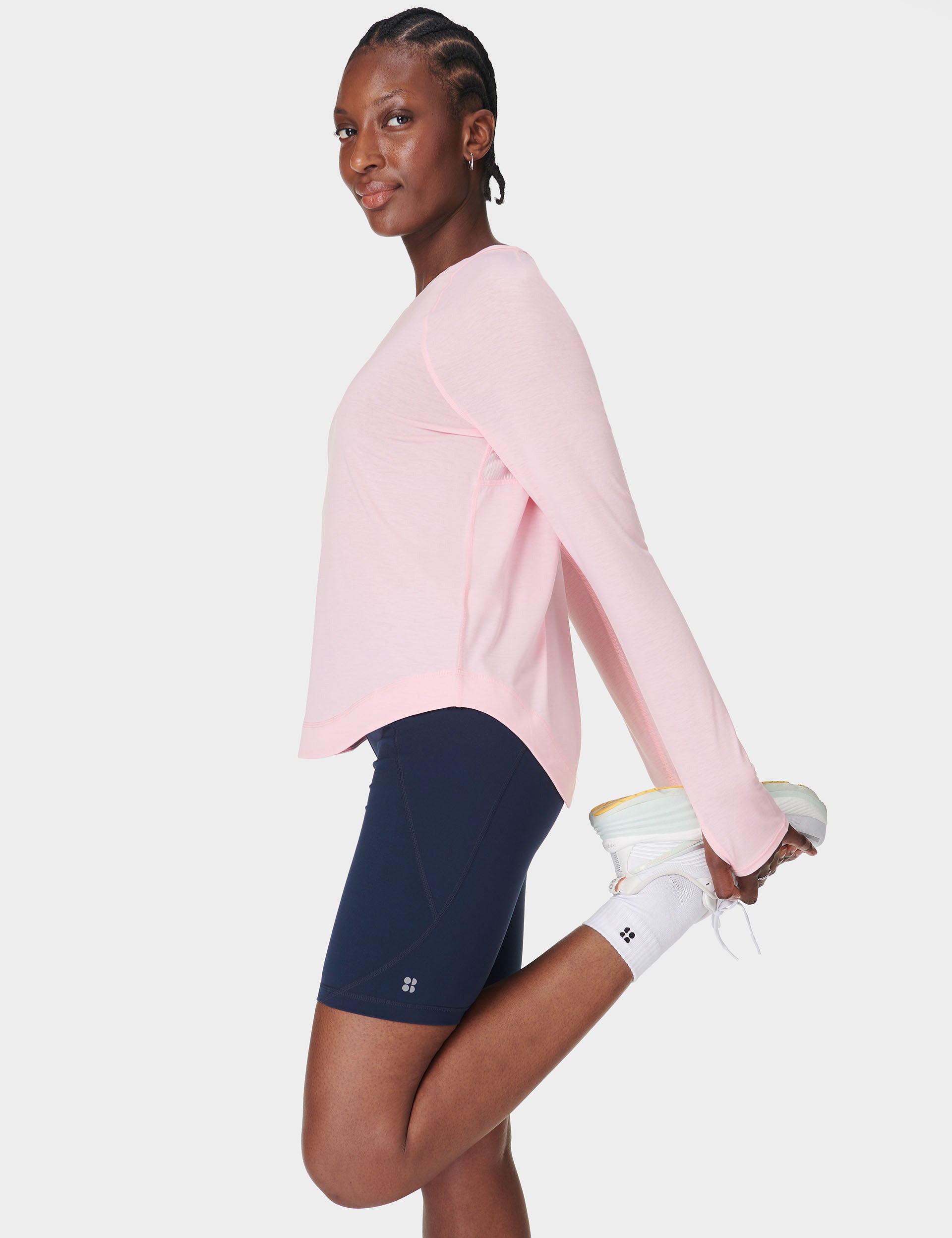 Breathe Easy Running Long Sleeve Top for Women - Moisture Wicking Athletic Shirt in Nerine Pink | Perfect for Jogging, Gym Workouts & Outdoor Activities
