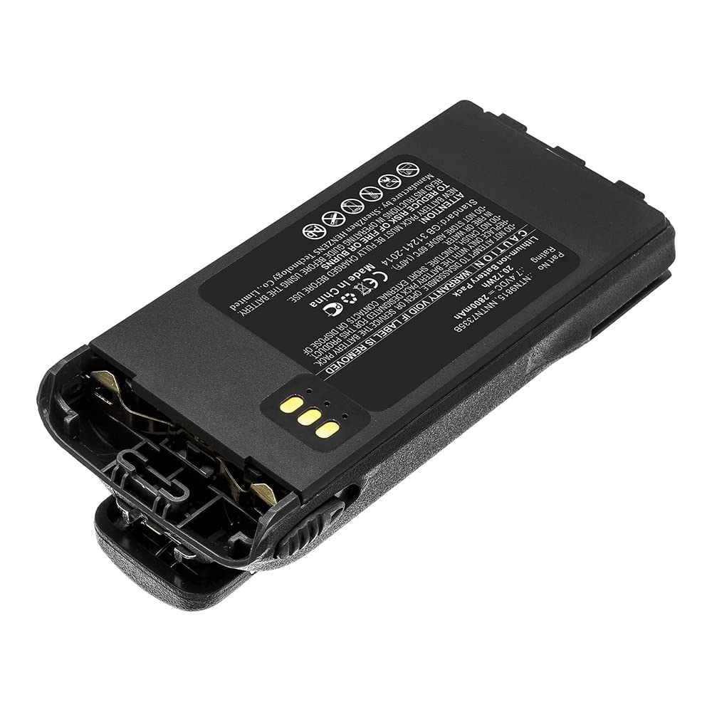 Synergy Digital 2-Way Radio Battery - 2800mAh Li-ion 7.4V High Capacity Replacement for Motorola XTS 2500 | Long-Lasting Power for Emergency Communication, Security & Outdoor Activities