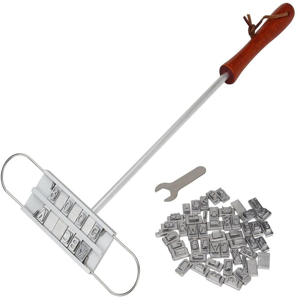 ZYDL BBQ Branding Iron - 55 Letters DIY Barbecue Stamp Tool for Steak, Meat & Grill Marking | Professional BBQ Accessories for Home Chefs & Outdoor Cooking | Perfect for Backyard Grilling, Camping & Kitchen Use