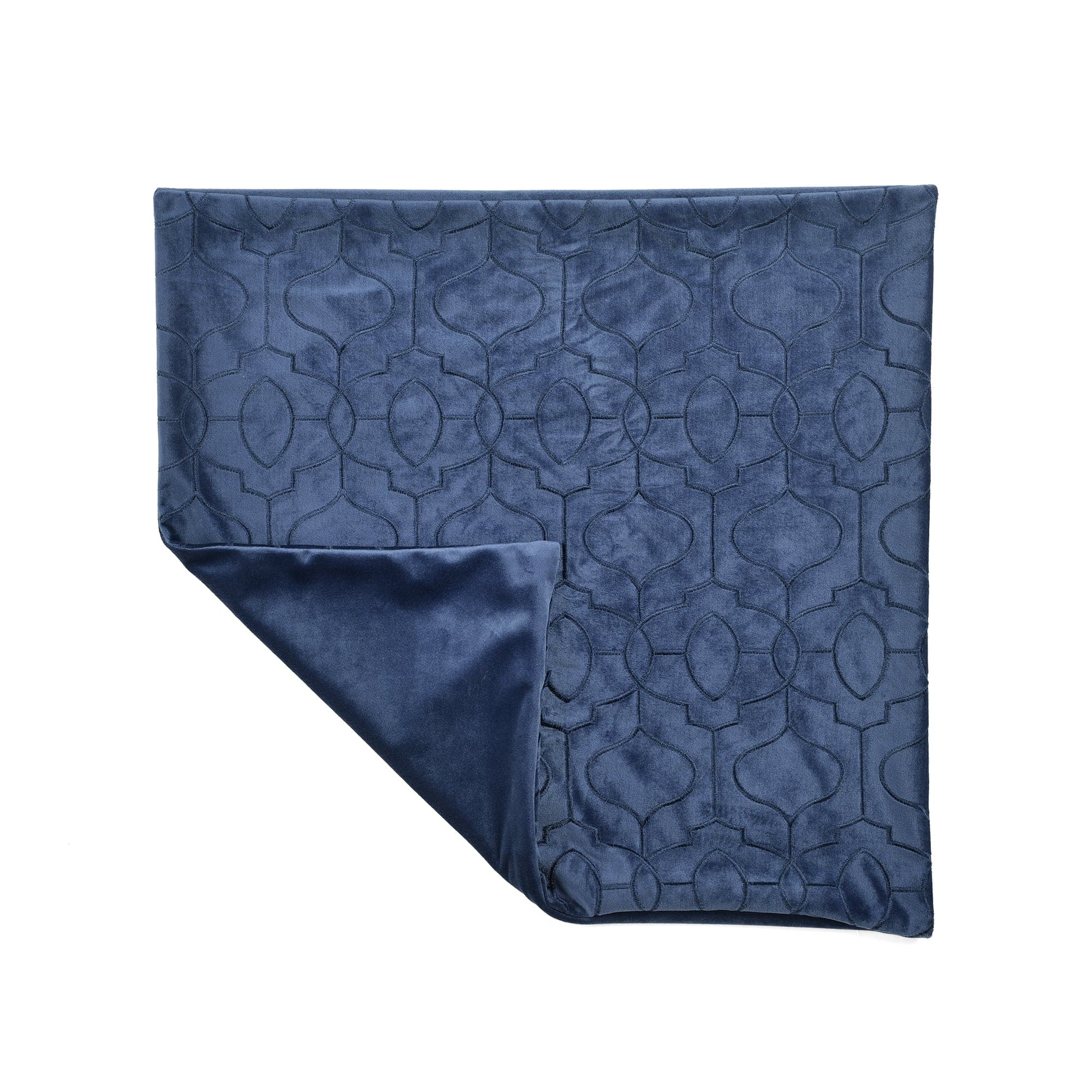 Velvet Geo Decorative Pillow Cover - Modern Geometric Throw Pillow Case for Sofa, Bed & Home Decor - Soft Luxury Cushion Cover for Living Room, Bedroom