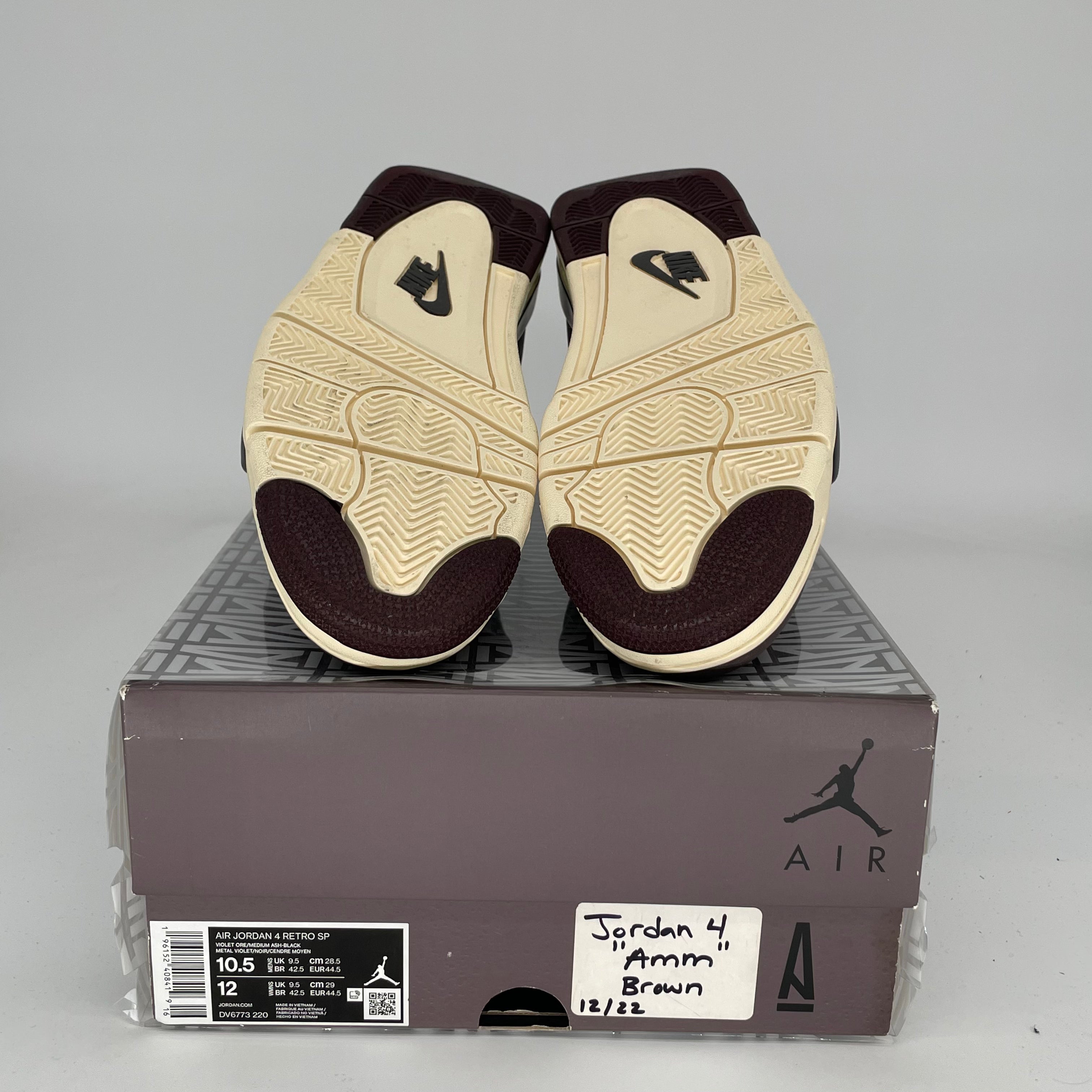 AIR JORDAN 4 Retro A Ma Maniére Violet Ore Sneakers - Men's Size 10.5 (DV6773-220) | Basketball Shoes, Streetwear Fashion & Casual Wear