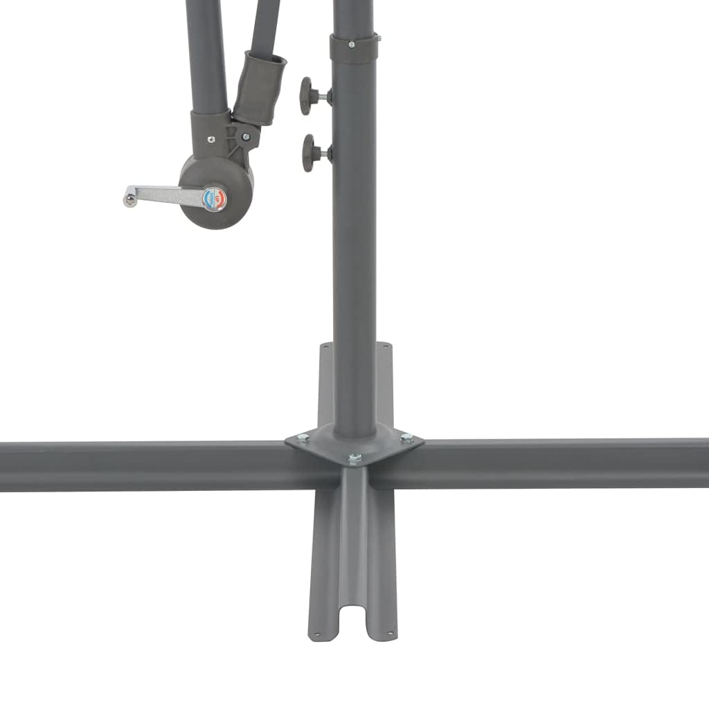 Outdoor Cantilever Umbrella with LED Lights - 118.1