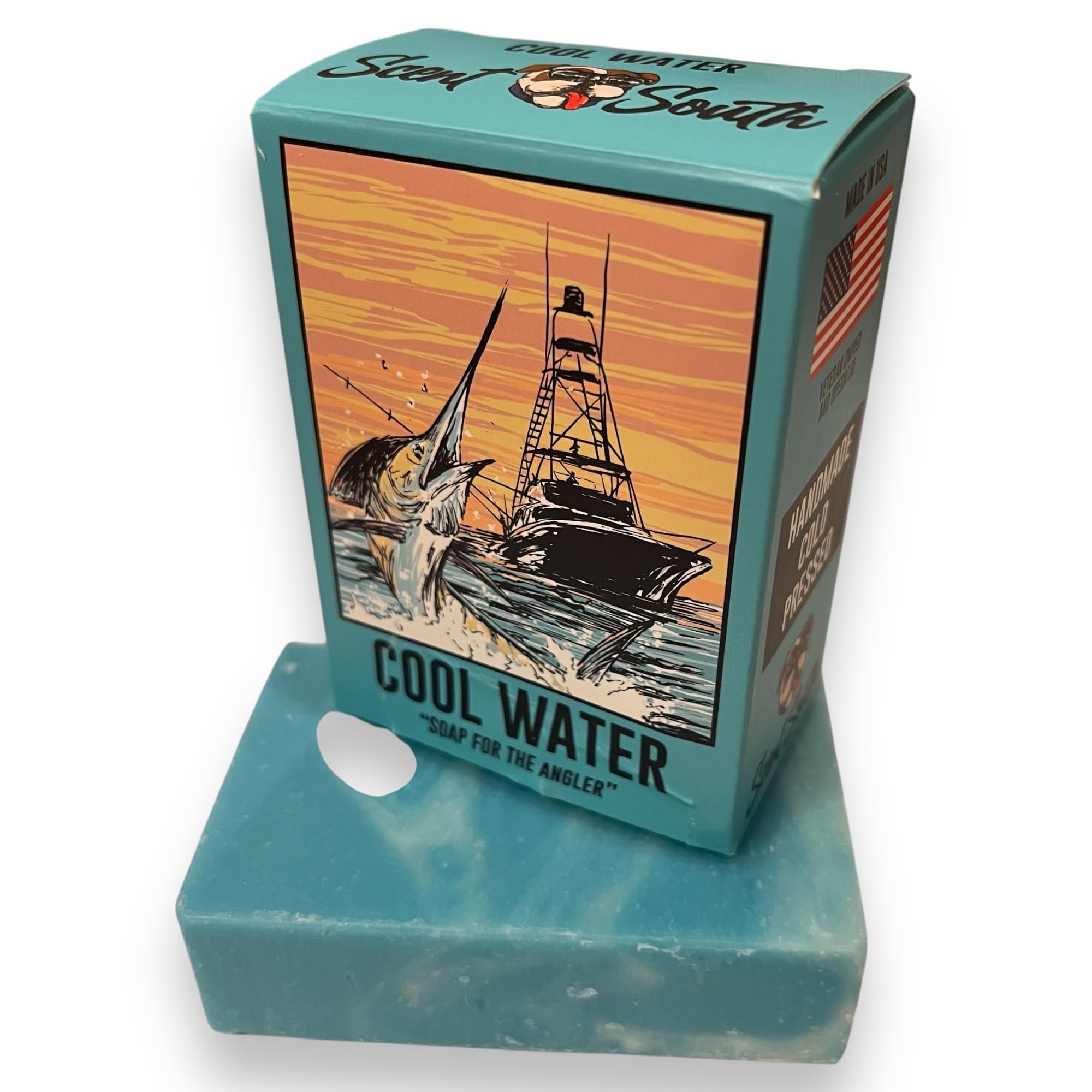 Cool Water Bar Soap for Anglers - Fresh Scent & Gentle Cleansing for Fishing & Outdoor Adventures