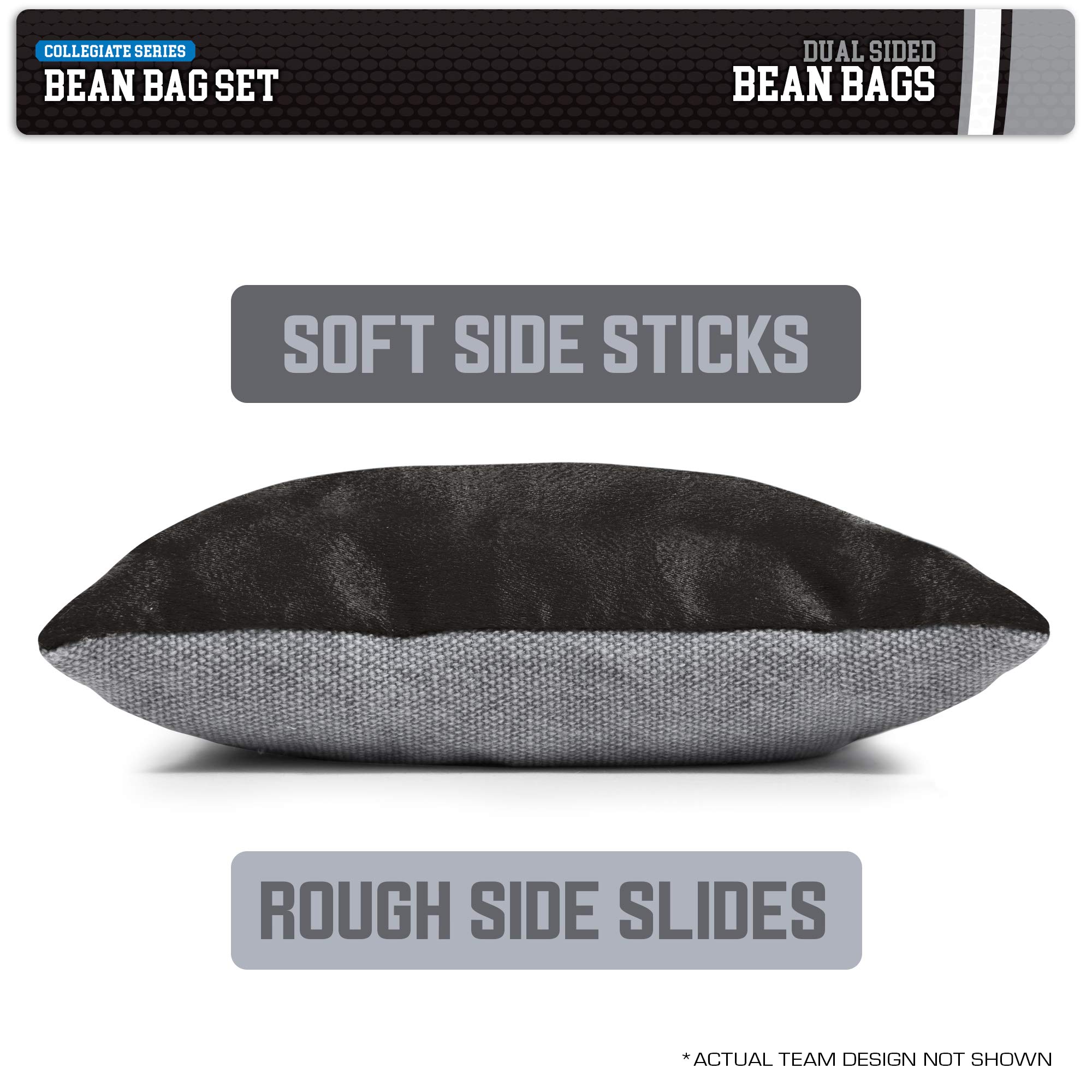 NCAA Unisex 8-Pack Dual-Sided Bean Bags - Perfect for Game Day, Tailgating & Home Decor