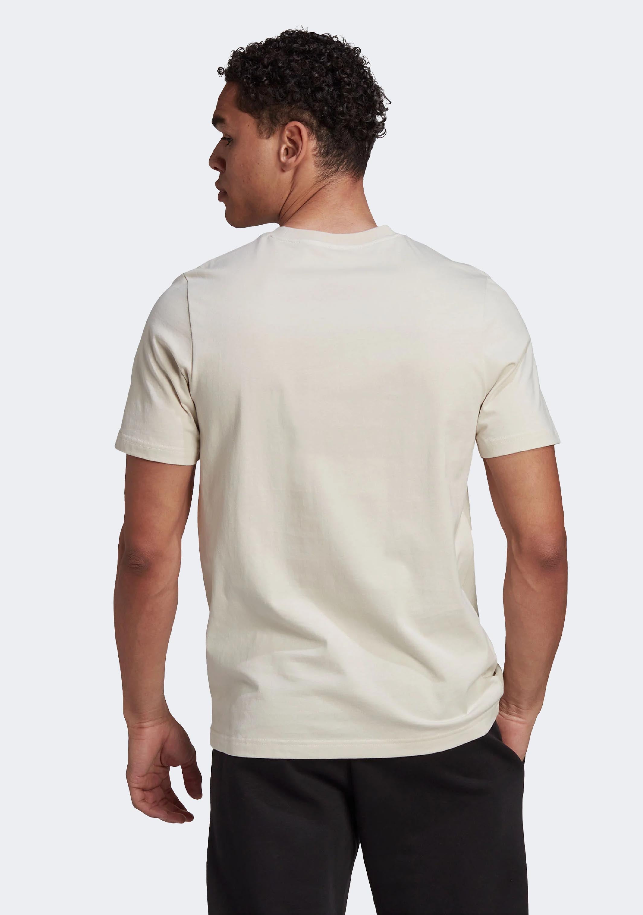 Adidas Men's Essentials Big Logo T-Shirt - Comfortable Cotton Casual Tee for Everyday Wear, Gym, and Street Style