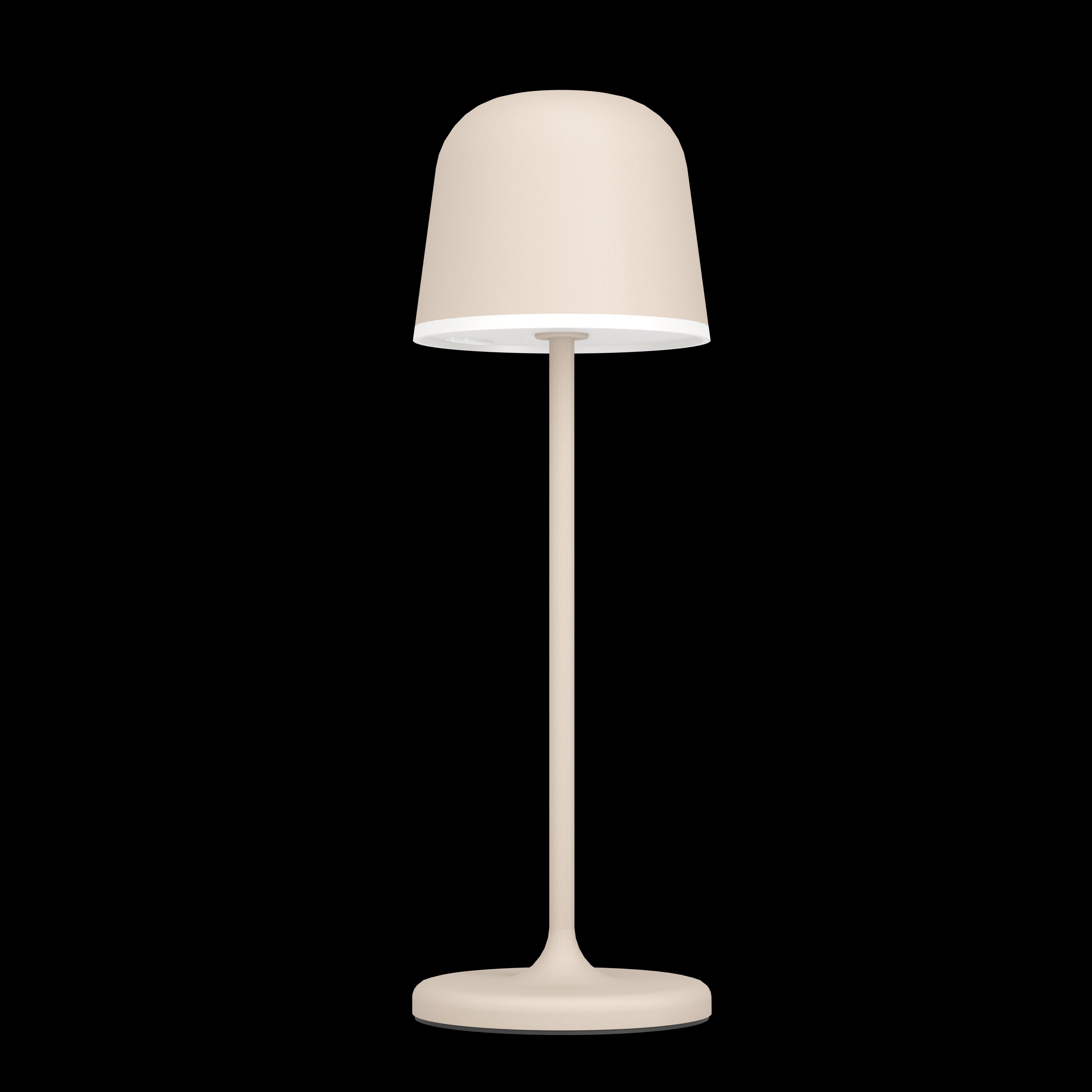 Eglo Mannera Sand Cordless LED Outdoor Table Lamp - Waterproof & Rechargeable for Patio, Garden, Deck, and Backyard Lighting