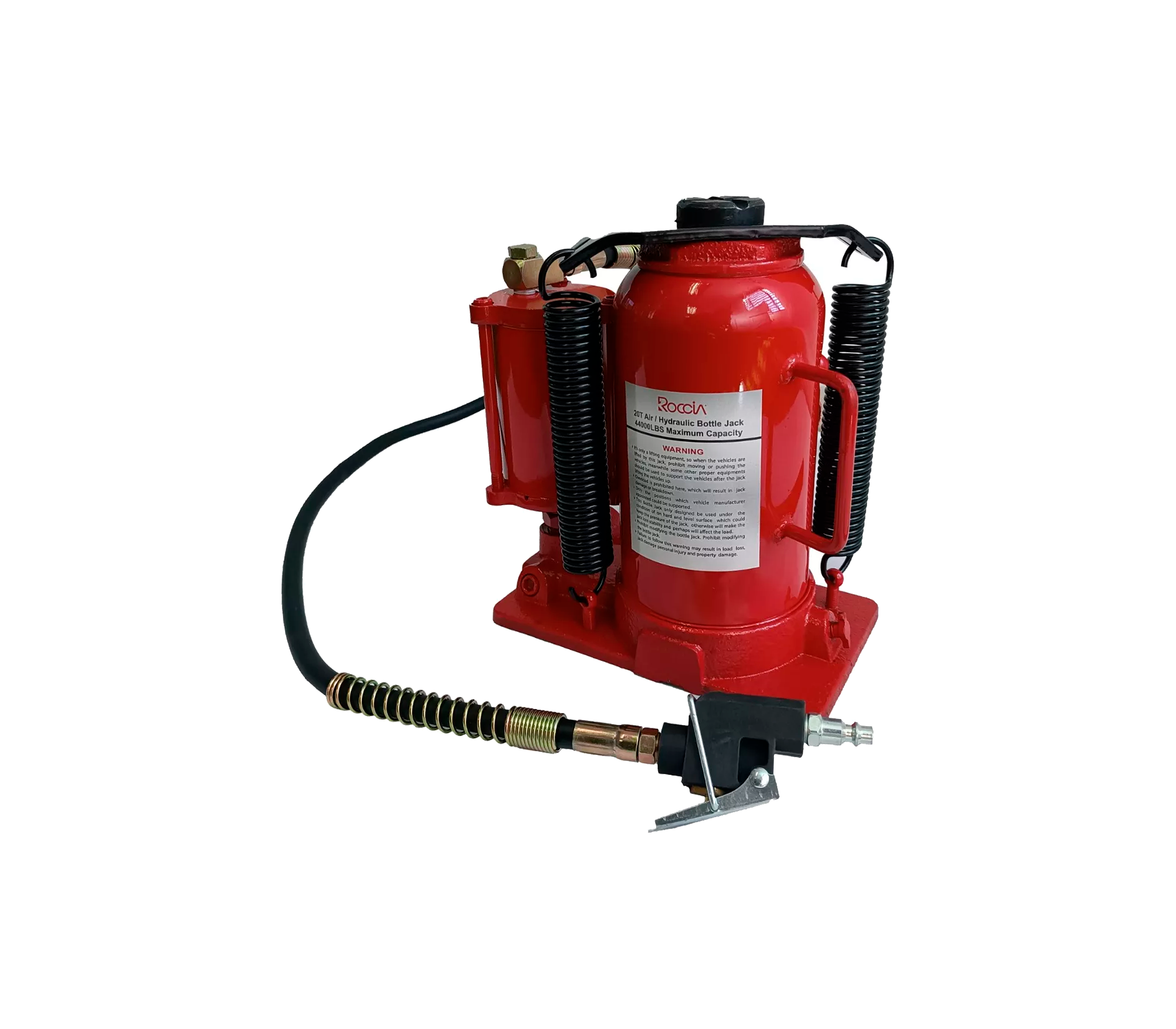 20 Ton Air Bottle Jack ST2007Q Roccia - Heavy Duty Hydraulic Lift for Trucks, SUVs, and Off-Road Vehicles - Ideal for Emergency Roadside Repairs and Garage Maintenance