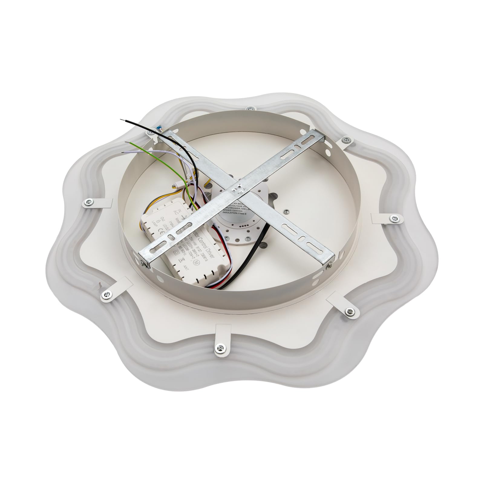 72W 20 Inch Low Profile Ceiling Fan with LED Lights - Modern Flush Mount Indoor Ceiling Fan with Remote Control, 3 Wind Speeds, Dimming & Timer Function - Perfect for Bedroom, Living Room, Kitchen and Office Lighting
