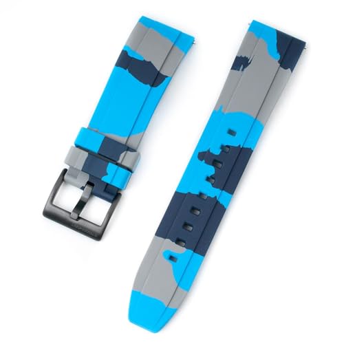 Dk Blue, Lt Blue, Gray w/ Black Buckle