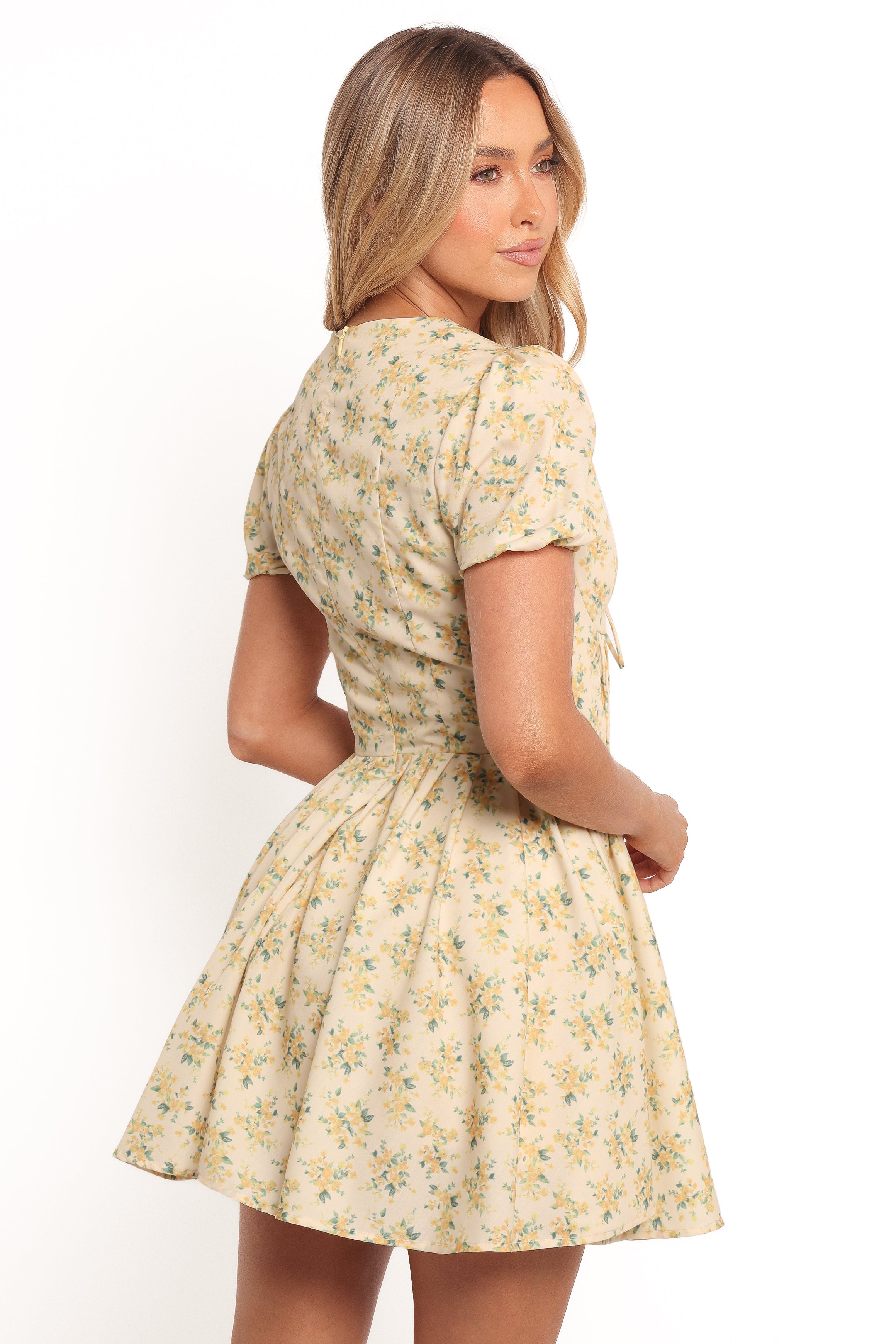 Anais Floral Mini Dress - Women's Summer Party Cocktail Dress for Night Out, Beach Vacation & Date Night