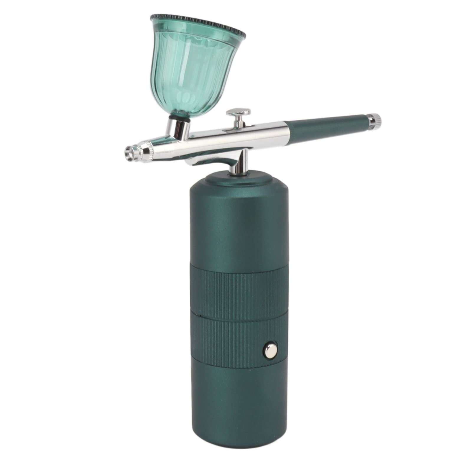 Emerald Green USB Rechargeable Facial Airbrush Sprayer - Portable Water Oxygen Spray Gun for Art, Painting & Tattoo | Perfect for Makeup, Skincare & Body Art